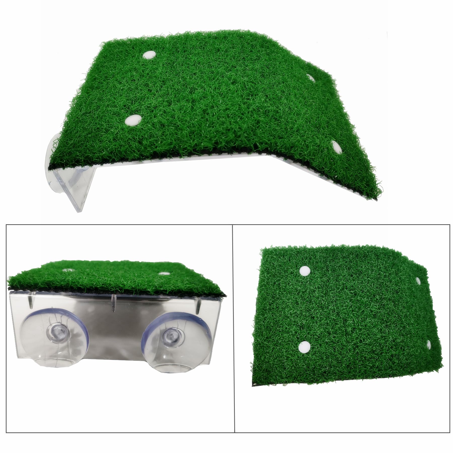 Lawn Turtle Basking Platform, Turtle Resting Basking Platform, Tortoise Ramp Climbing Reptile Ladder Resting Terrace Aquarium Floating Décor For Frog Terrapin Amphibian Habitat Hideouts (Medium)