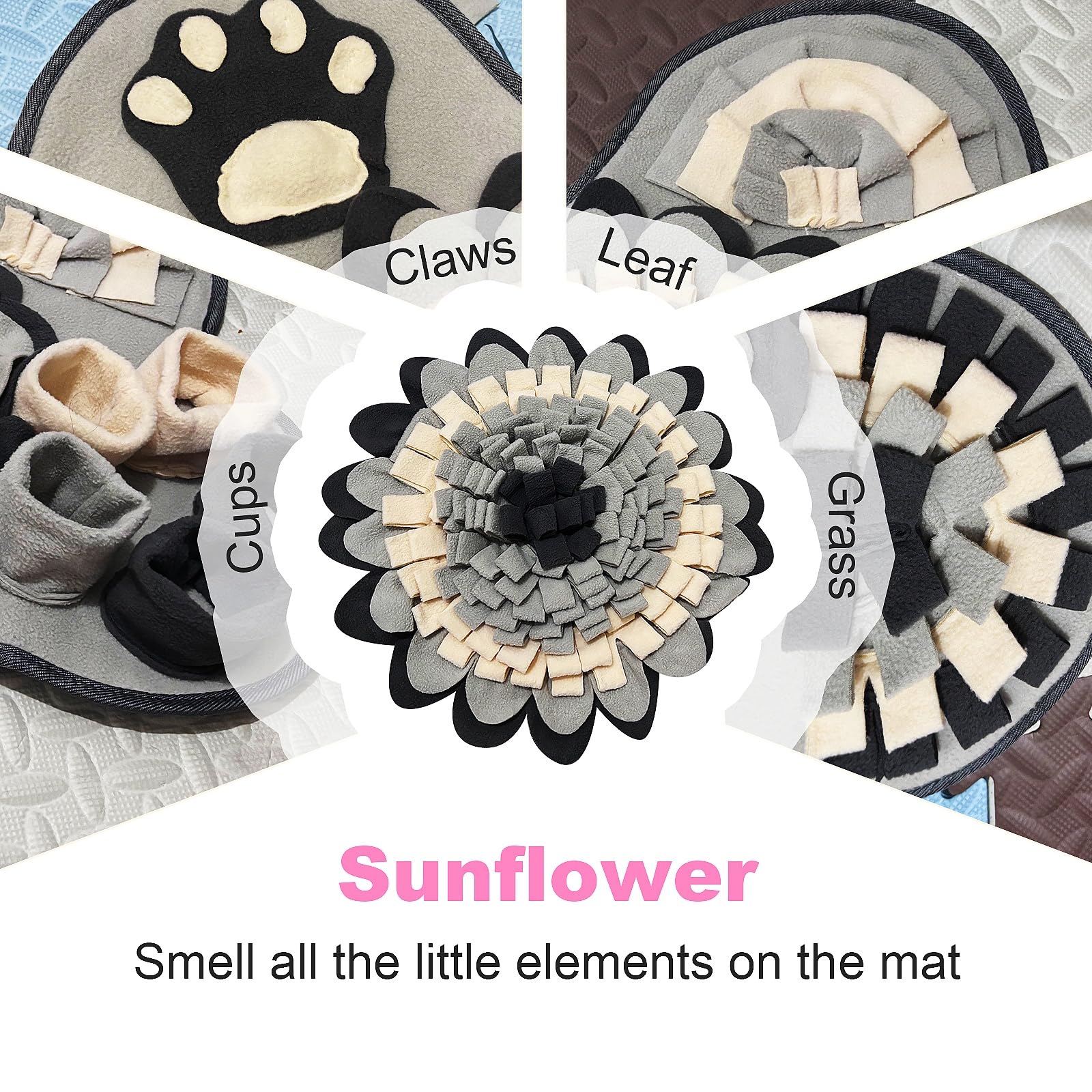 Snuffle Mat For Dogs, Pet Snuffle Matt For Small And Medium Dogs, Interactive Sniff Mat Feeding Mat For Puppies, Slow Feeder Sni