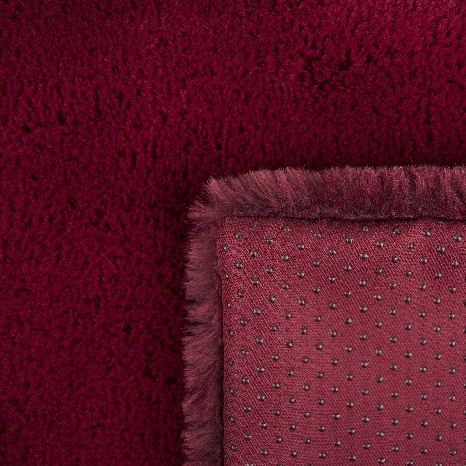 Bone Dry Faux Fur Pet Cage Liner, Xxx-Large - 29 X 48', Cranberry