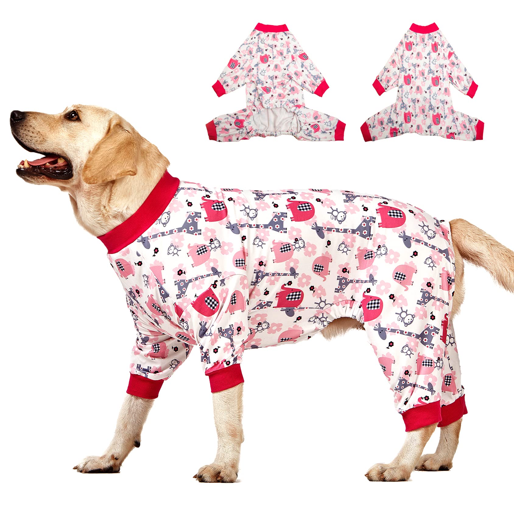 Lovinpet Doberman Type Dog Onesies, Pet Anxiety Relief, Anti Licking, Post Surgery Recovery Clothe, Lightweight Stretch Fabric, 