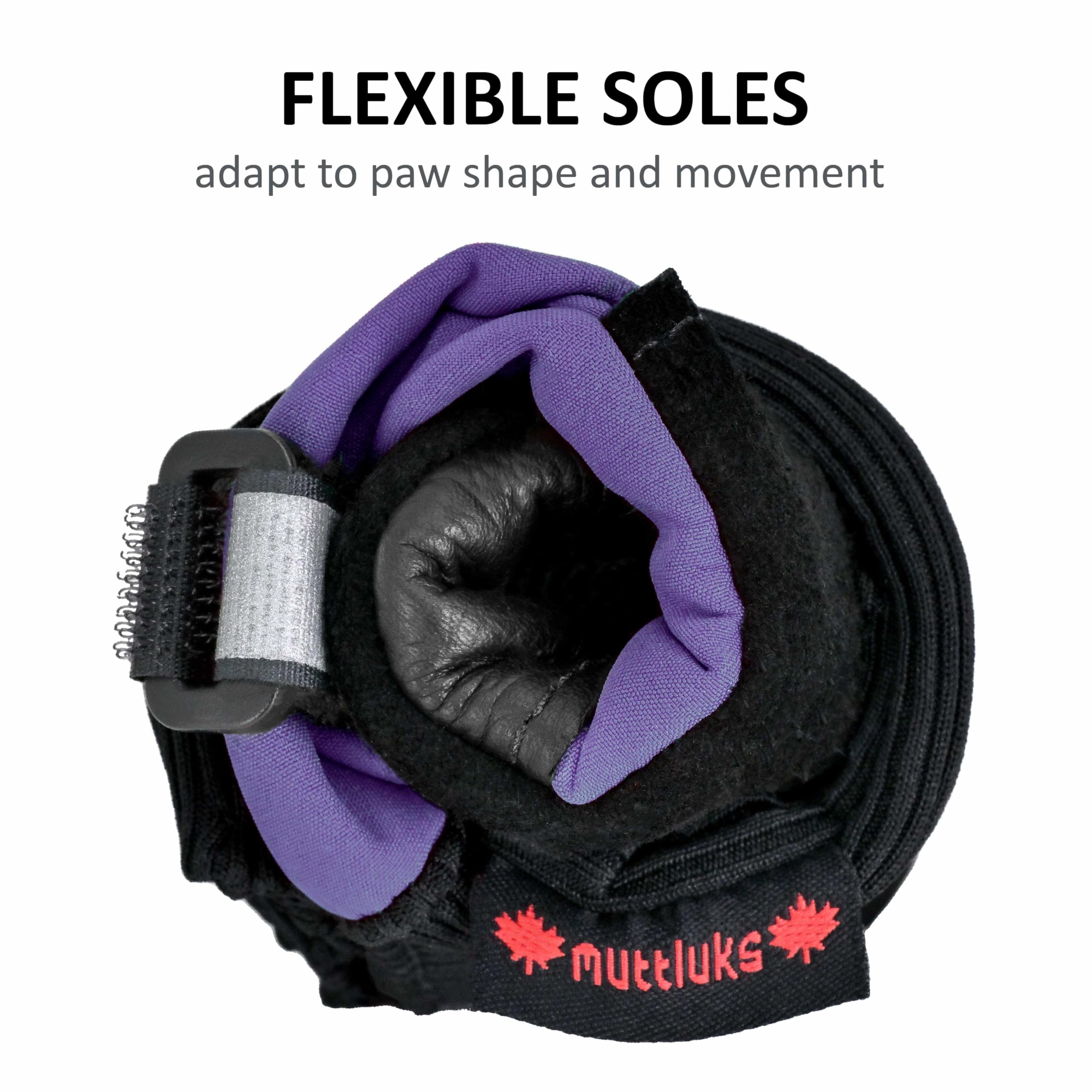 Muttluks, Original Fleece-Lined Muttluks Winter Dog Boots with Leather Soles for Cold Weather - 4 Boots