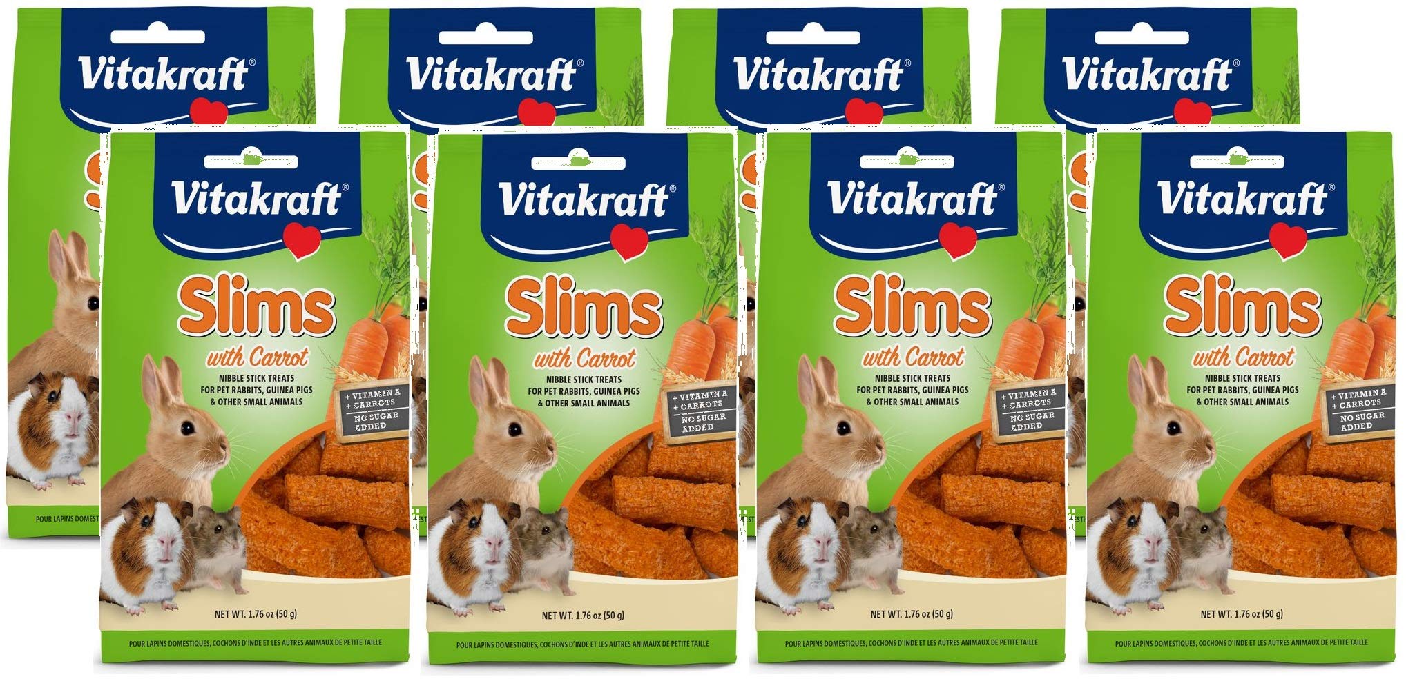 Vitakraft Slims With Carrot For Rabbits 1.76 Oz - Pack Of 4