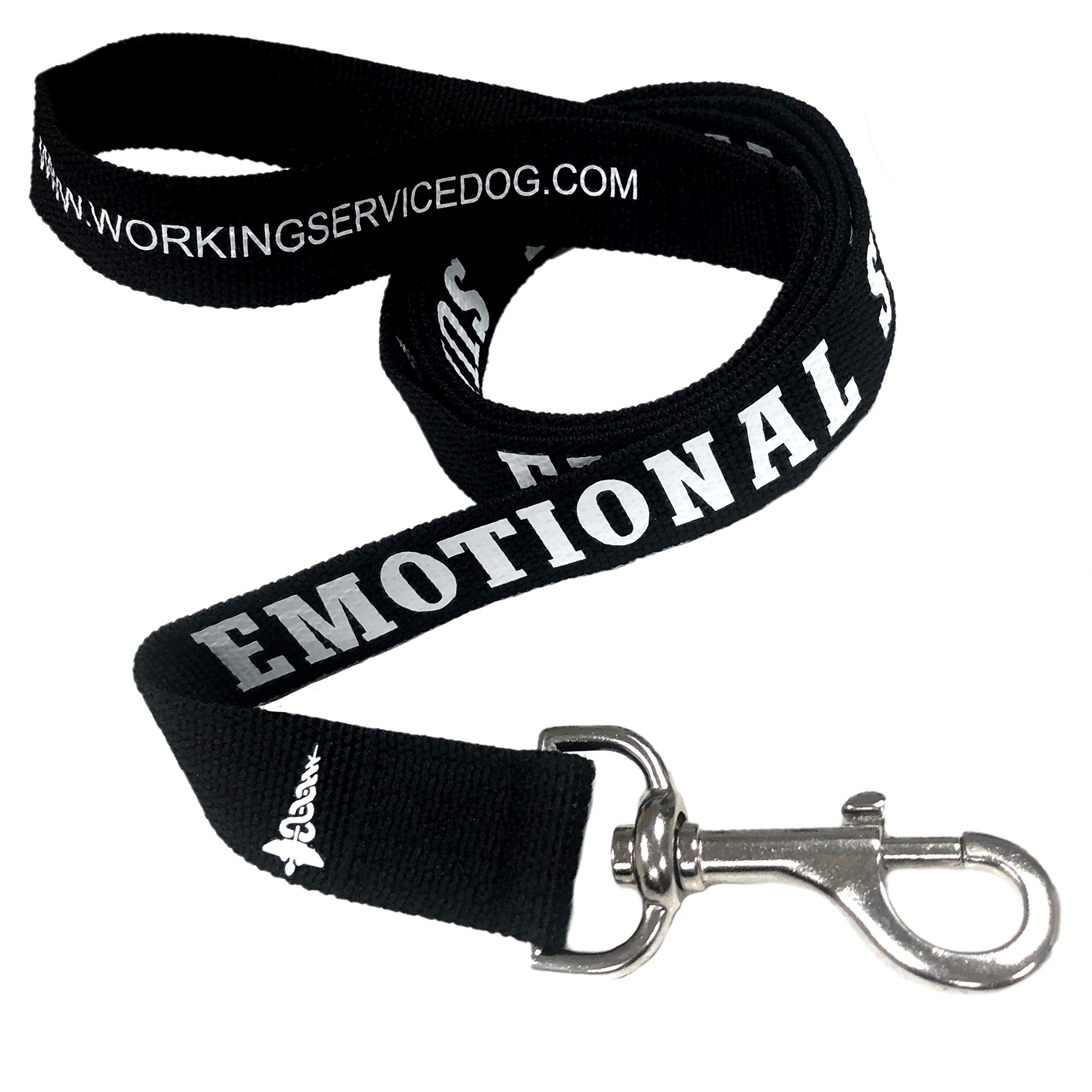 Workingservicedog.Com Emotional Support Dog Leash - Great Identification With Or Without An Emotional Support Animal Vest - Includes Five Esa Information Cards