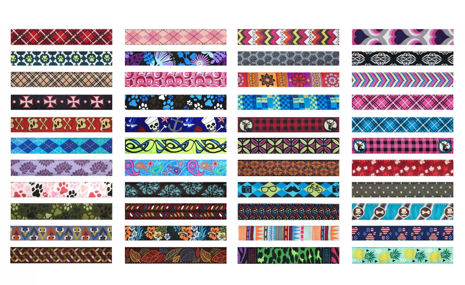Rc Pets 1'' Martingale Training Collar, Medium, Pitter Patter Pink