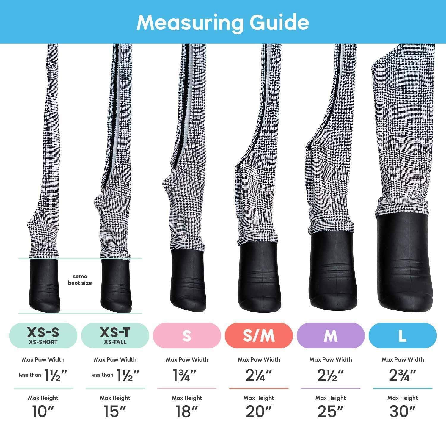 Walkee Paws Deluxe Easy-On, Dog Suspender Boot Leggings. Waterproof Booties For Small To Medium Sized Dogs, Dog Rain Boots, Prot