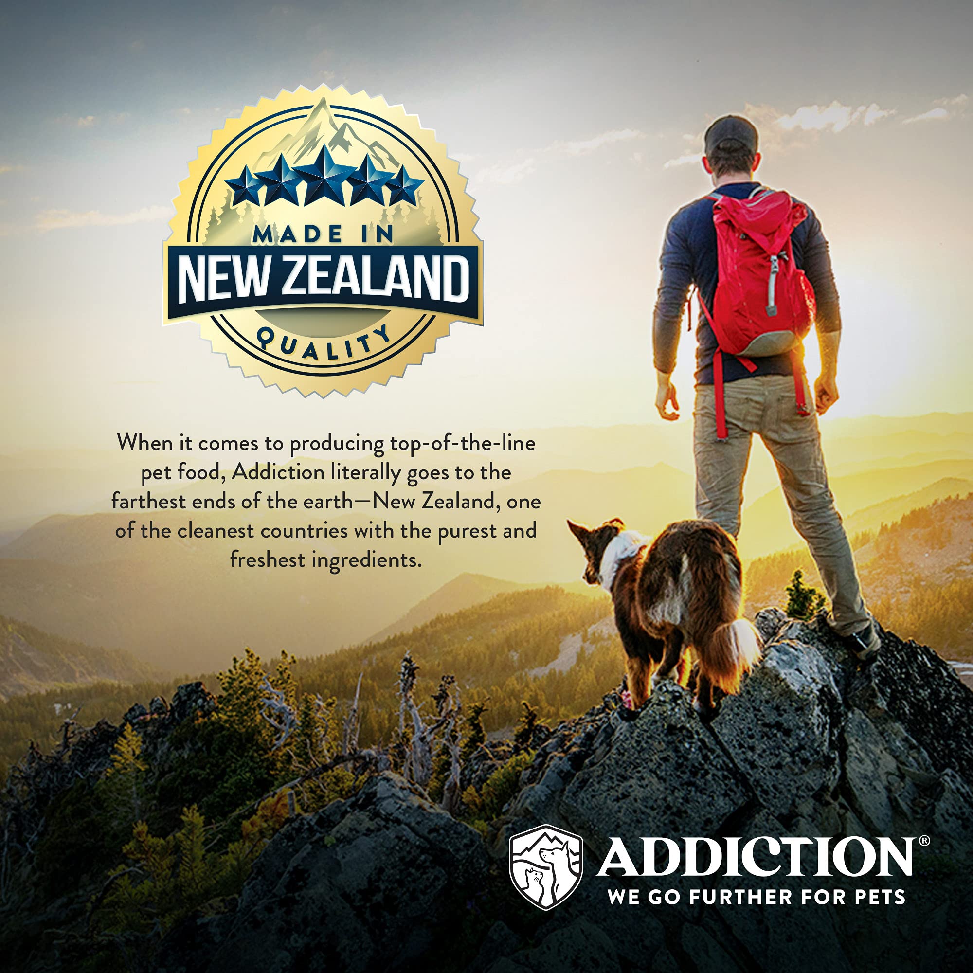 Addiction Homestyle Venison & Cranberry Dinner Raw Alternative Dog Food - Gently Air-Dried Complete Meal or Dog Food Topper for
