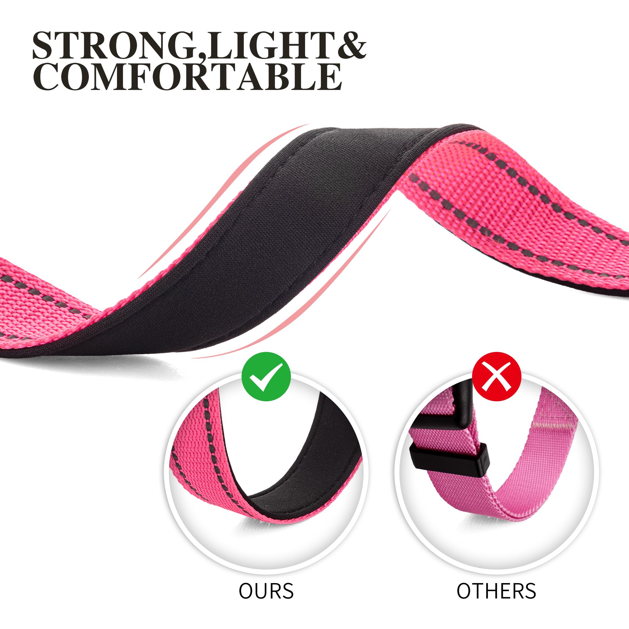 2 Pack Reflective Dog Collars For Medium Dogs Girl Boys,Female Male,Nylon Dog Collars For Puppy Small Large Dog With Quick Relea