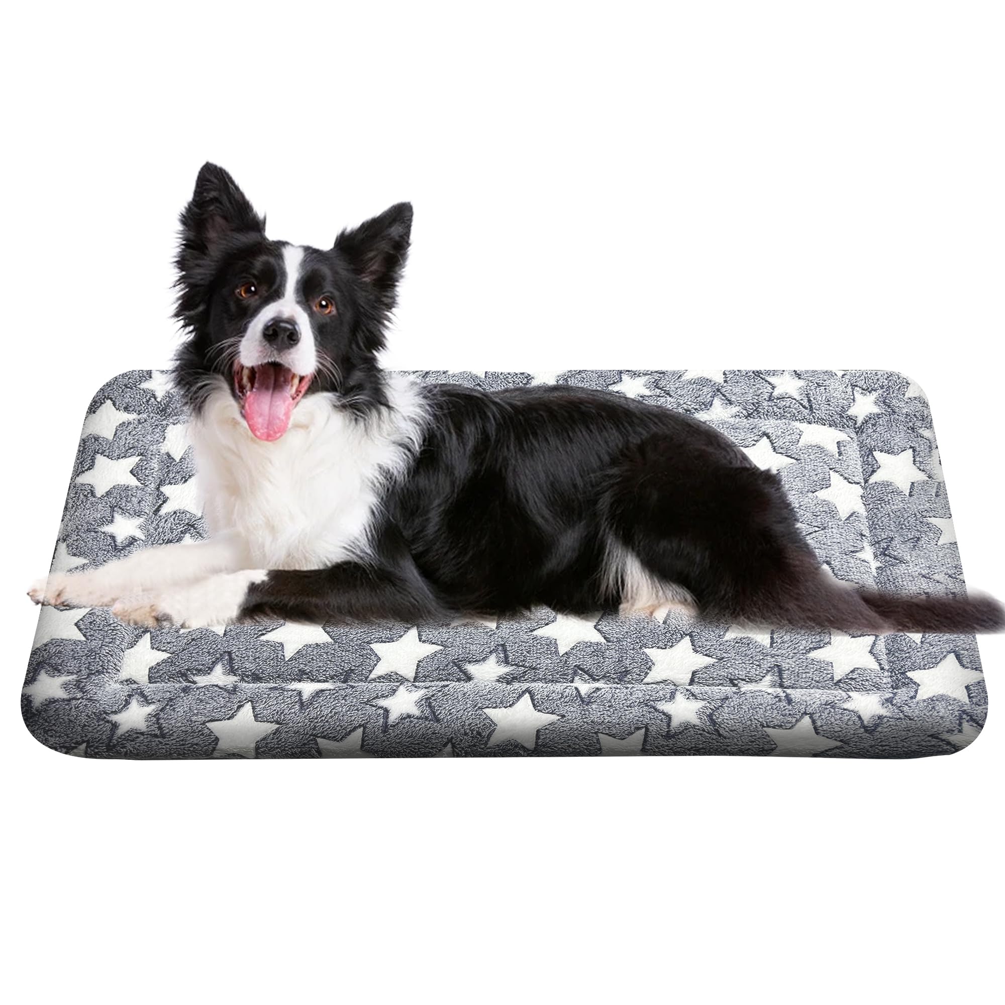Large Dog Mat For Kennels - Waterproof, Machine Washable Beds, Ultra-Comfy And Chew Resistant, Perfect For Travel Or Indoor Use,