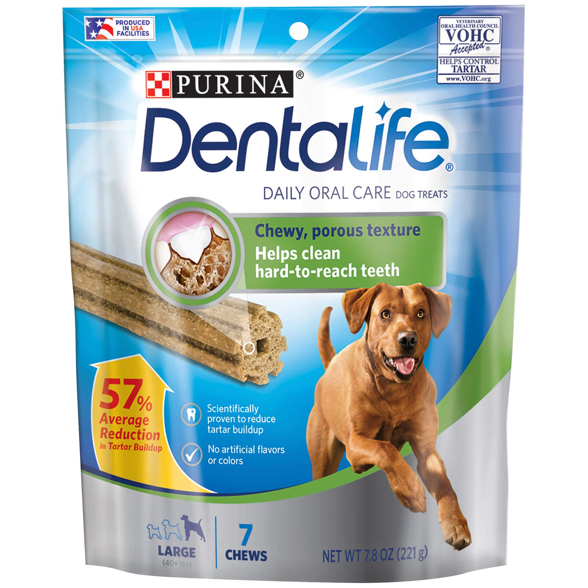 Purina Dentallife Daily Oral Care Dog Treats Large Chews - 7 Ct