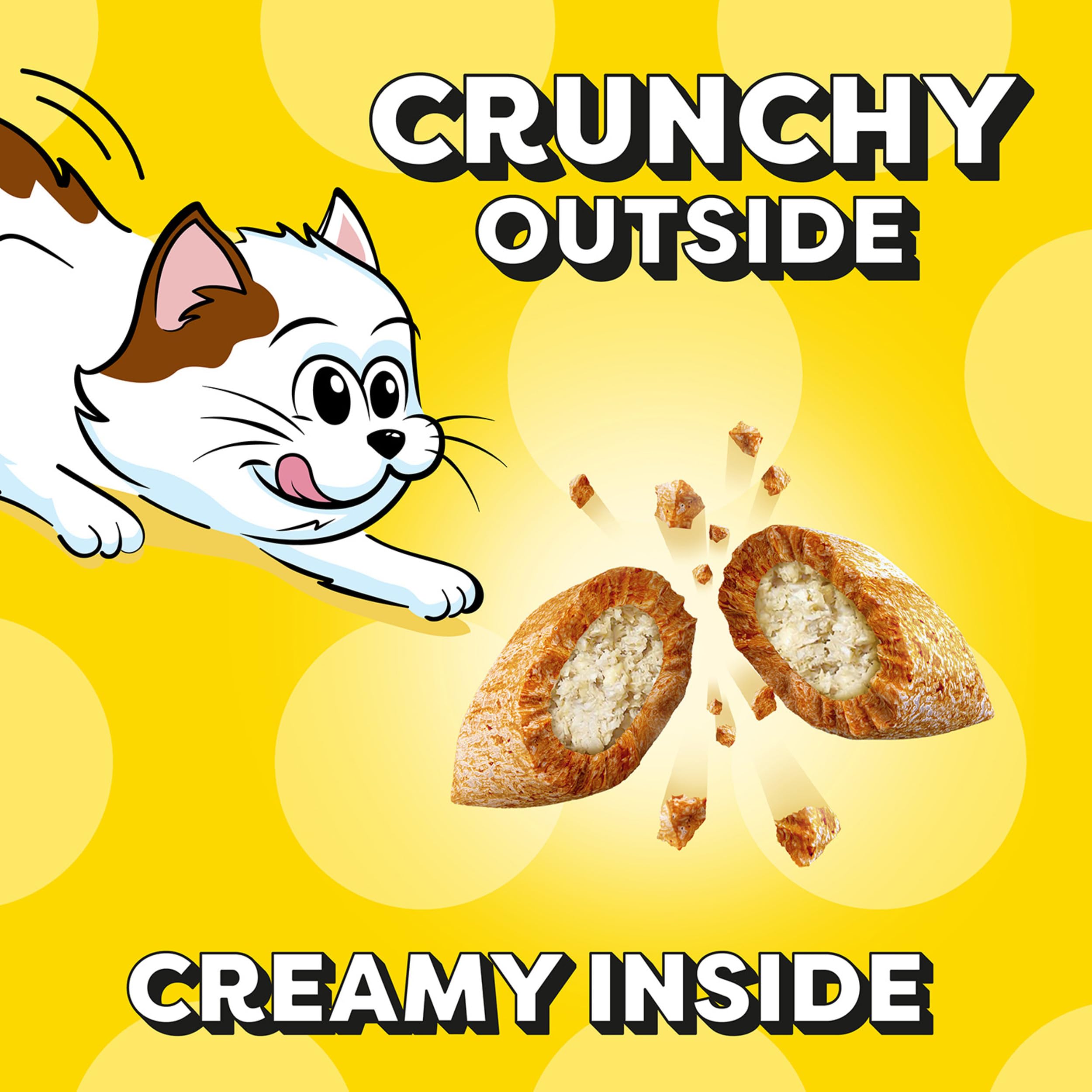 Temptations Kitten Treats, Salmon & Dairy, Crunchy and Soft Treat, 6.3 oz. (Pack of 10)