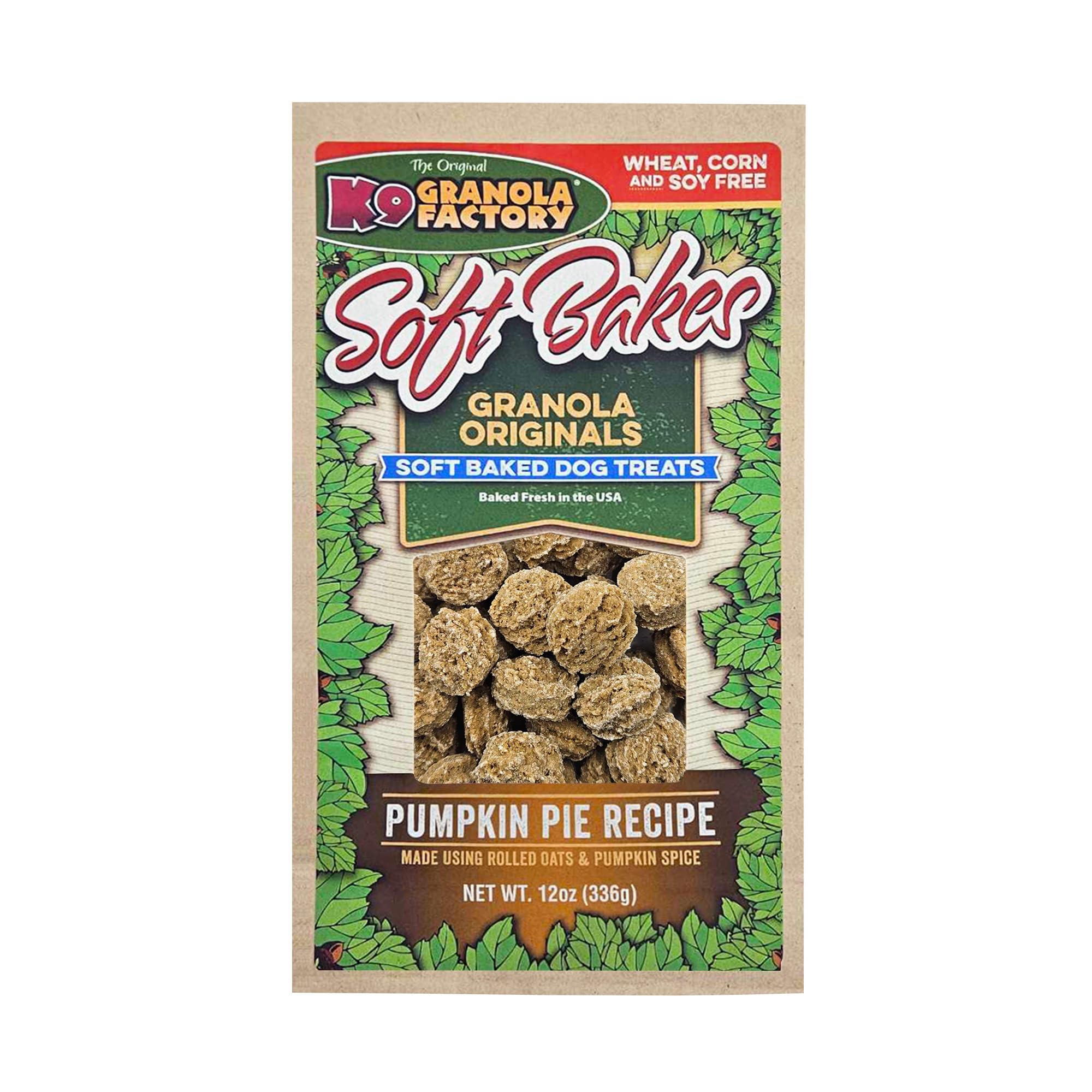 K9 Granola Factory Soft Bakes Pumpkin Pie 12Oz Bags