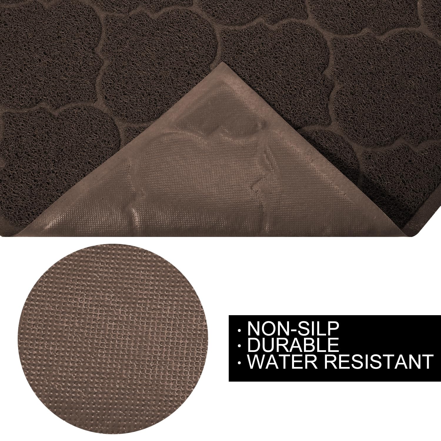 Cat Litter Mat, XL Super Size, Phthalate Free, Easy to Clean, 46x35 Inches, Durable, Soft on Paws, Large Litter Mat.