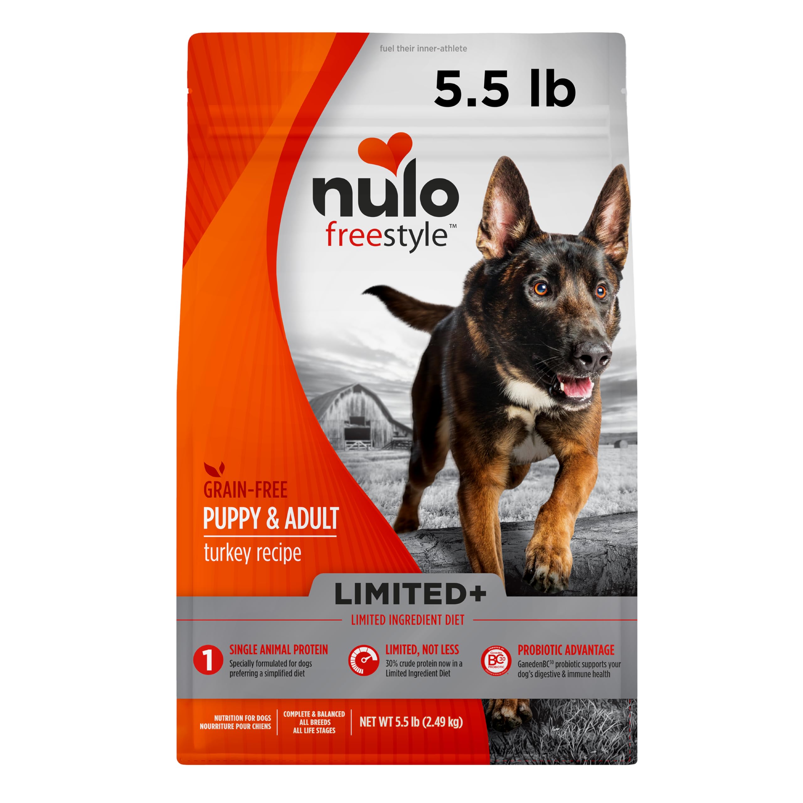 Nulo Freestyle All Breed Dog Food, Premium Allergy Friendly Adult & Puppy Grain-Free Dry Kibble Dog Food, Single Animal Protein 