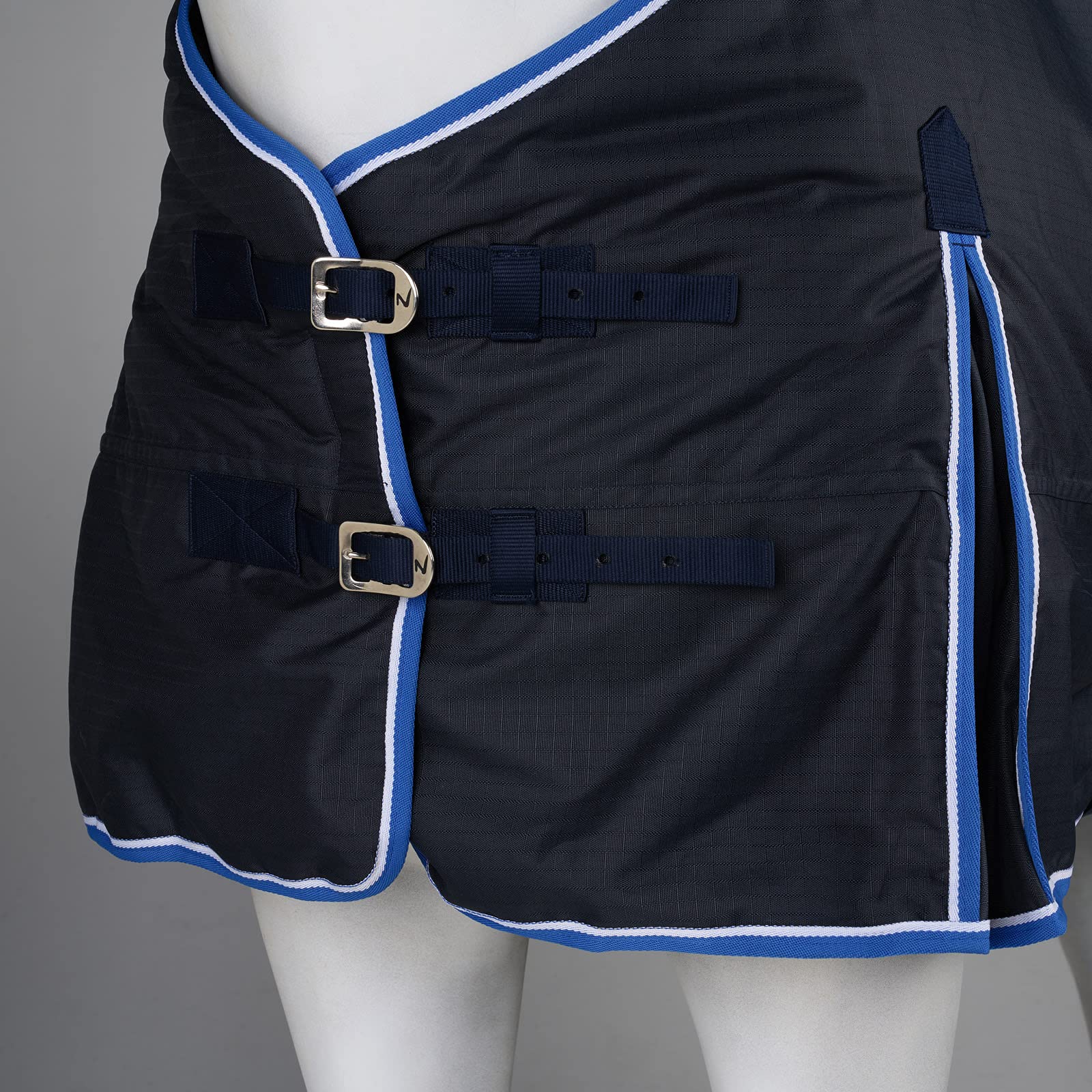 Horze Glasgow Heavy Weight Waterproof Winter Turnout Horse Blanket (350G Fill) - Dark Blue - 75 In