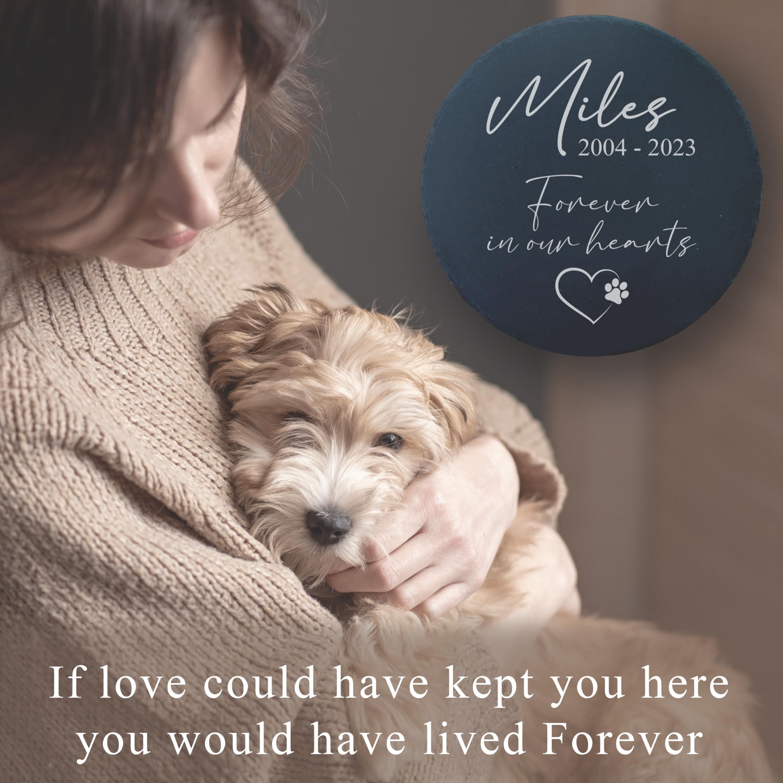 Dog Memorial Gifts For Loss Of Dog, Cemetery Decorations For Grave, Pet Loss Sympathy Gift, Personalized Remembrance Garden Ston