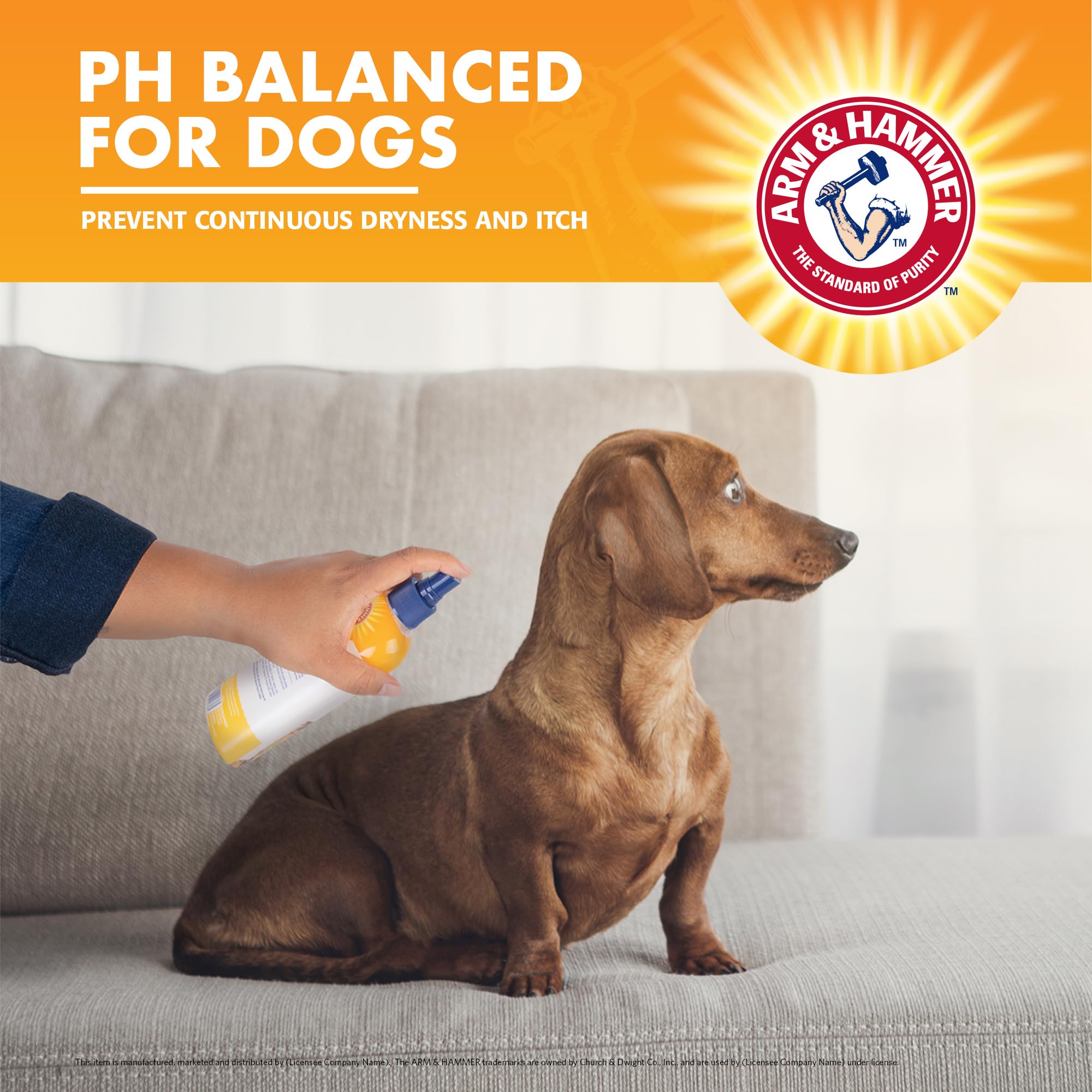 Arm & Hammer for Pets Itch Relief Spray for Dogs with Arm & Hammer Baking Soda, Chamomile and Peppermint Scent, 8oz | Profession