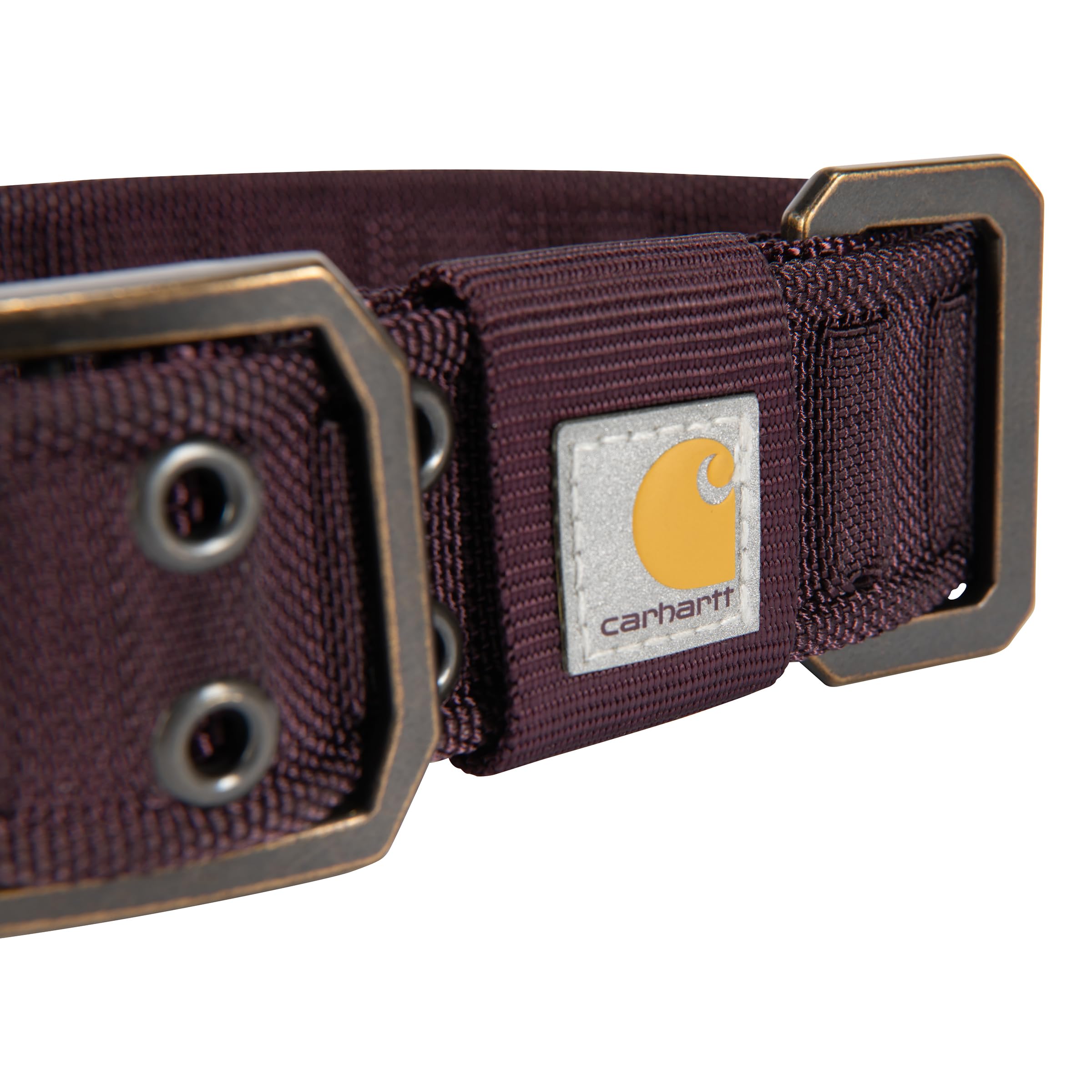 Carhartt Dog Collar, Fully Adjustable Wide Webbing, Heavy Duty Nylon, Large, Deep Wine, Model P000046064304