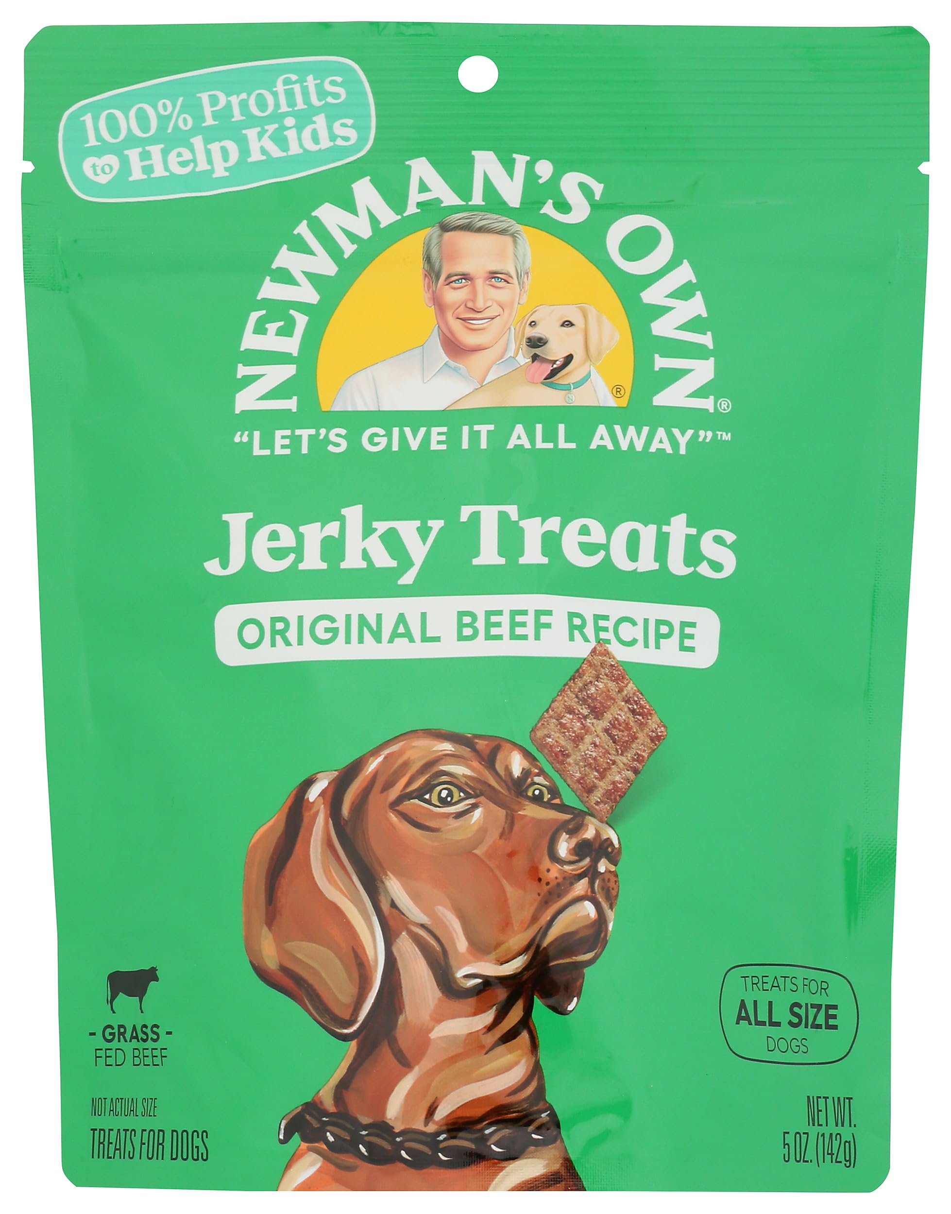 Newmans Own Beef Jerky Treats For Dogs, Original Recipe, 5-Oz.