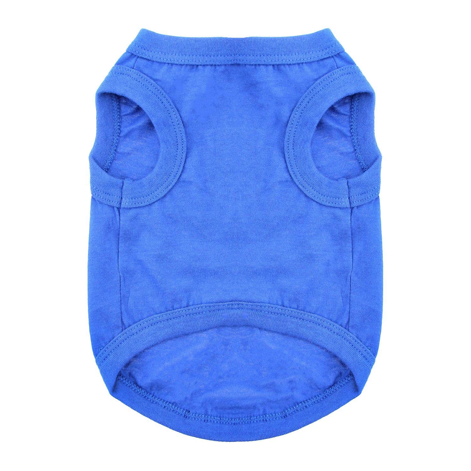 DOGGIE DESIGN Cotton Dog Tank Nautical Blue