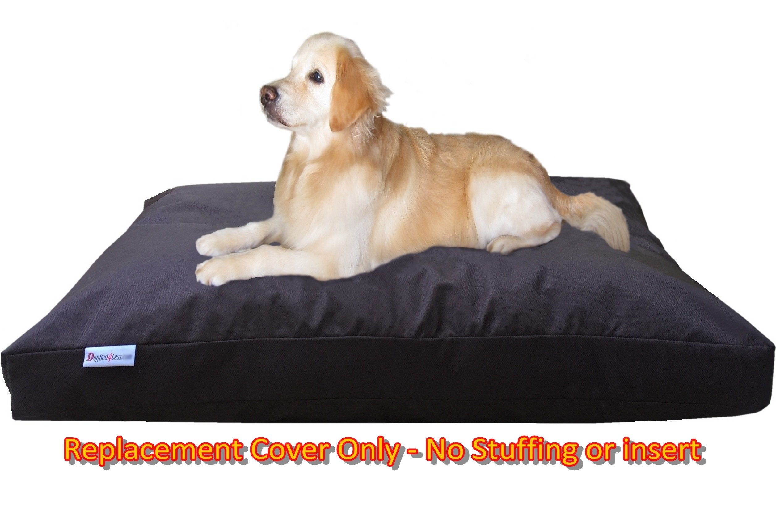 Dogbed4Less Xxl 1680 Ballistic Heavy Duty Dog Pet Bed External Zipper Duvet Cover - Replacement Cover Only, 55X37X4 Inches, Seal