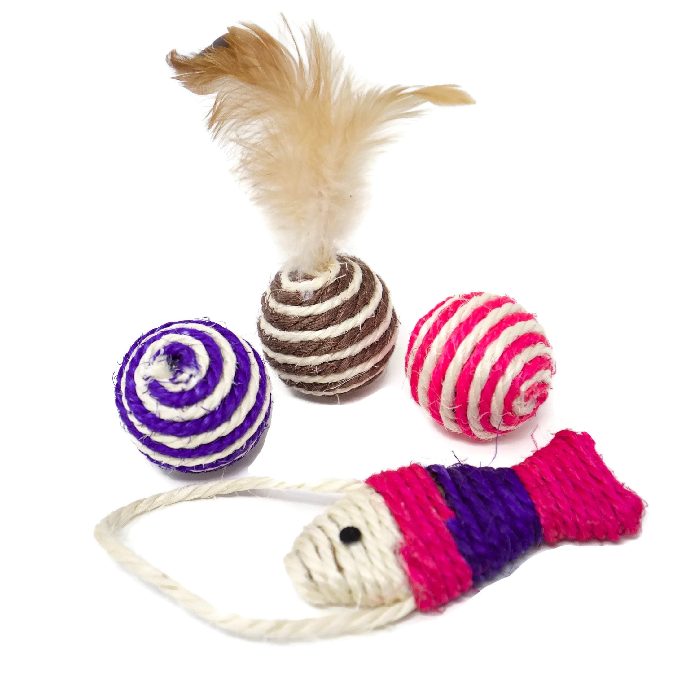Youngever 24 Cat Toys Kitten Toys Assortments, 2 Way Tunnel, Cat Feather Teaser - Wand Interactive Feather Toy Fluffy Mouse, Crinkle Balls For Cat, Puppy, Kitty, Kitten
