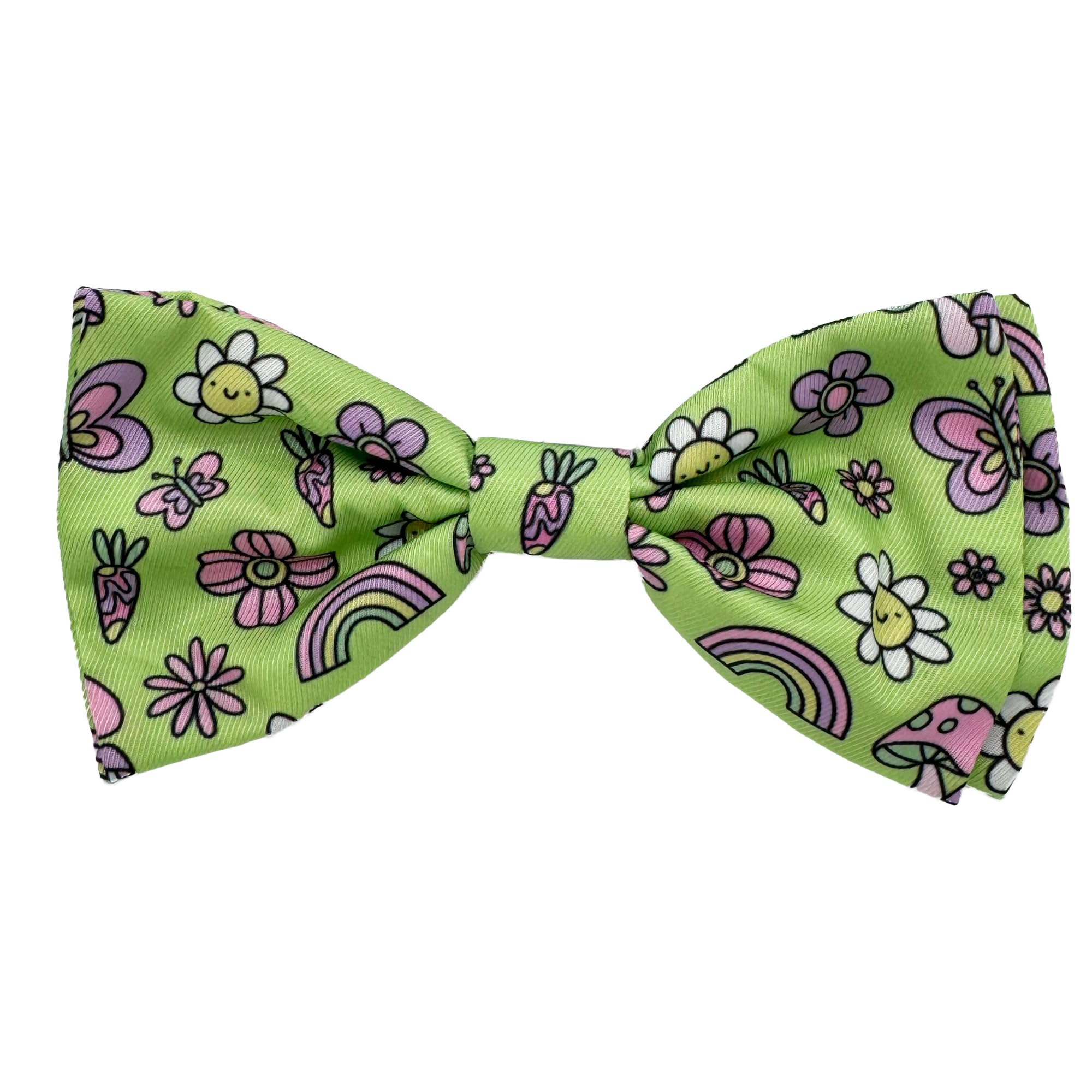 Huxley & Kent Bow Tie For Pets - Everything Spring (Small) - Easter Spring Bow Tie Collar Attachment - Fun Bow Ties For Dogs & C