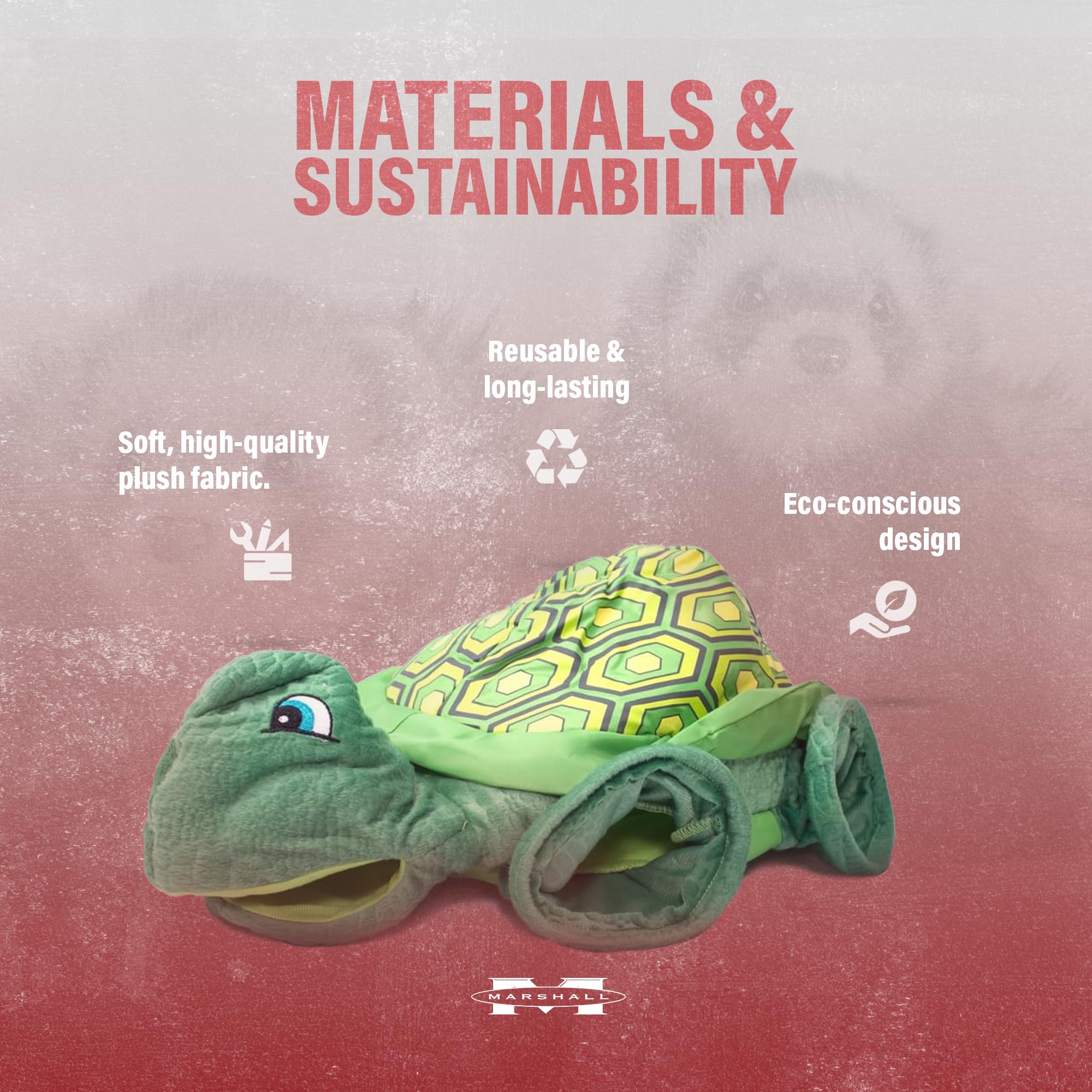 Marshall Pet Products Ferret Turtle Tunnel Toy - Fun Turtle-Shaped Ferret Toy In Green, Encourages Play And Exploration, Durable Design, One Size For Small Pets