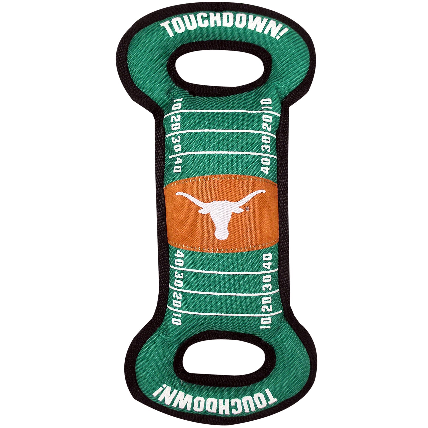 Pets First Ncaa Football Field Dog Toy With Squeaker. - Texas Longhorns - For Tug, Toss, And Fetch. - Tough& Durable Pet Toy