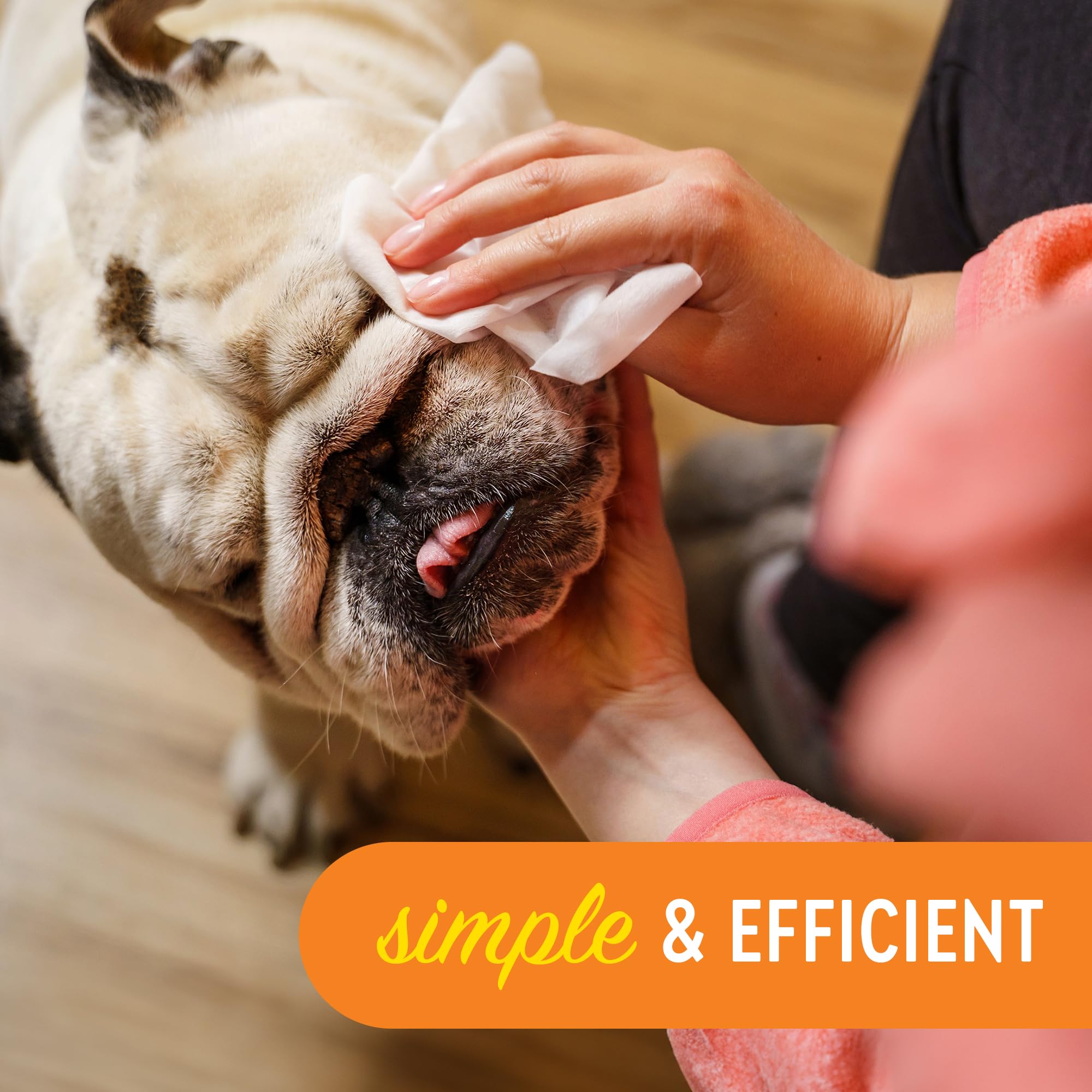 Dogtopia Cleansing Facial Wipes For Pets | Convenient Face Cleaning Wipes (60 Count) For Dogs And Cats | Hypoallergenic, Fragran