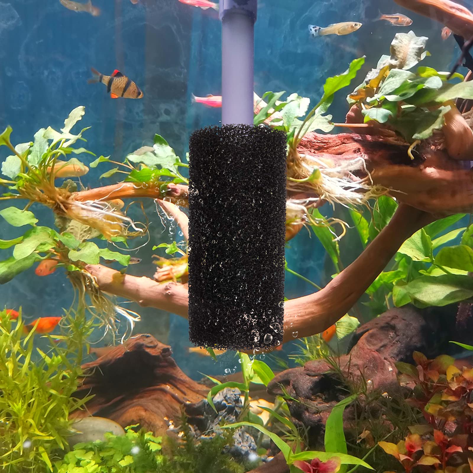 Weaverbird 4Pcs Pre-Filter Foam Sponge Roll Aquarium Filter Intake Cover For Aquarium Fish Tank (Small)