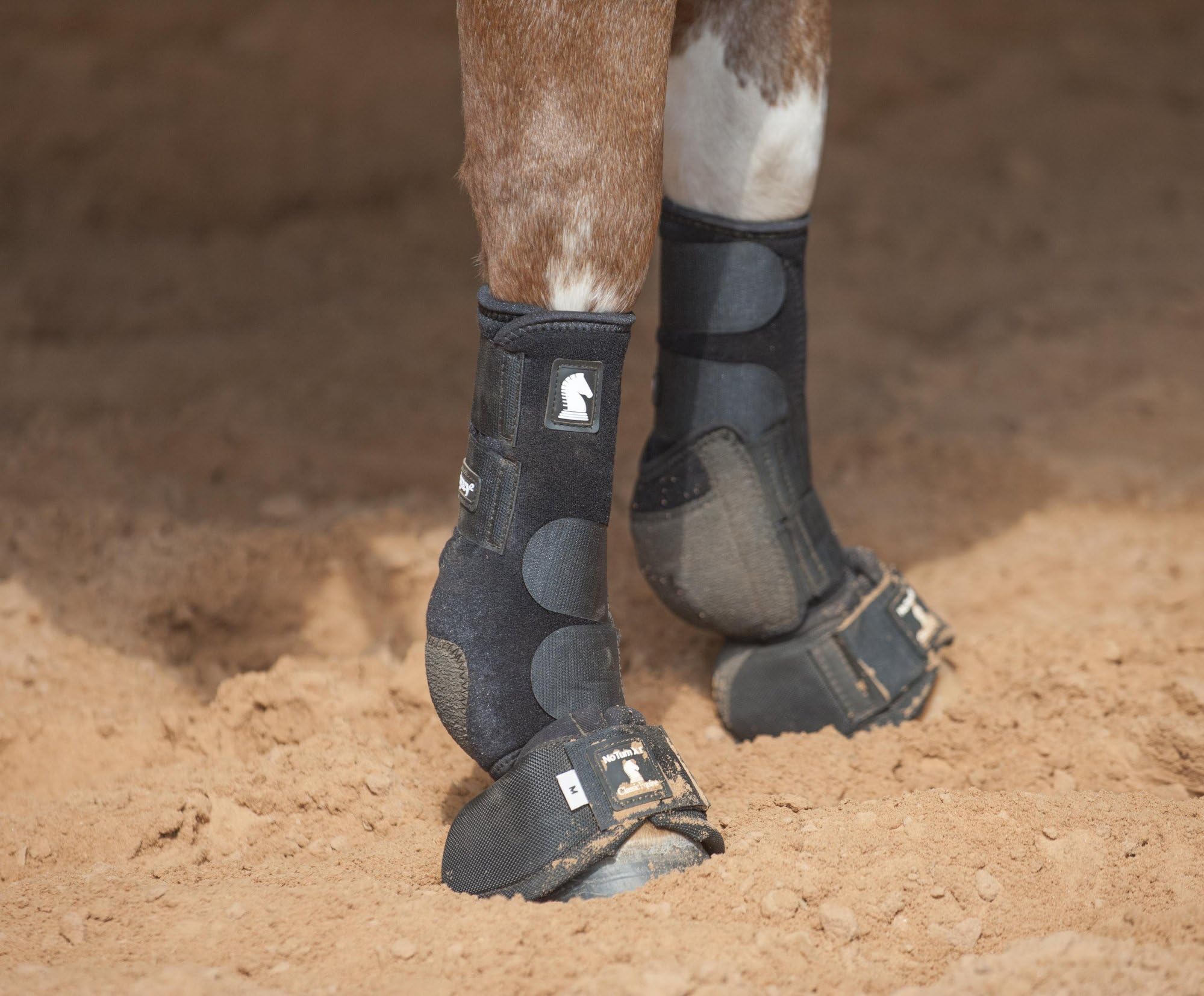 Classic Equine Legacy2 Support Boots, Front (Black, X-Large)