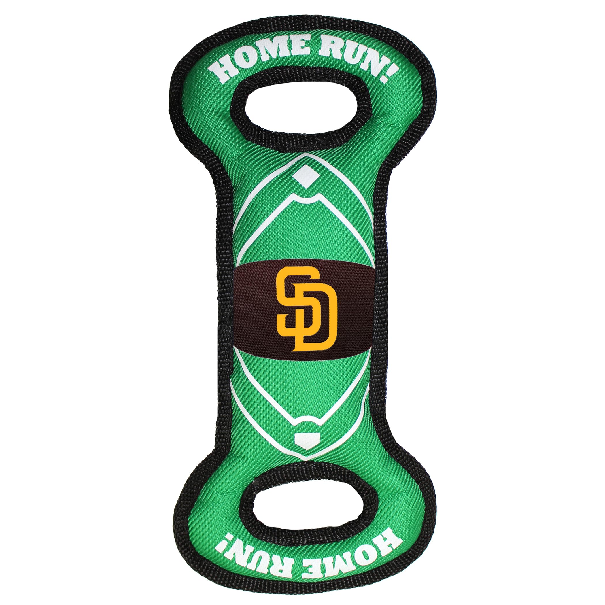 Pets First Mlb San Diego Padres Baseball Field Dog Toy With Double Rim Stitching & Inner Squeaker