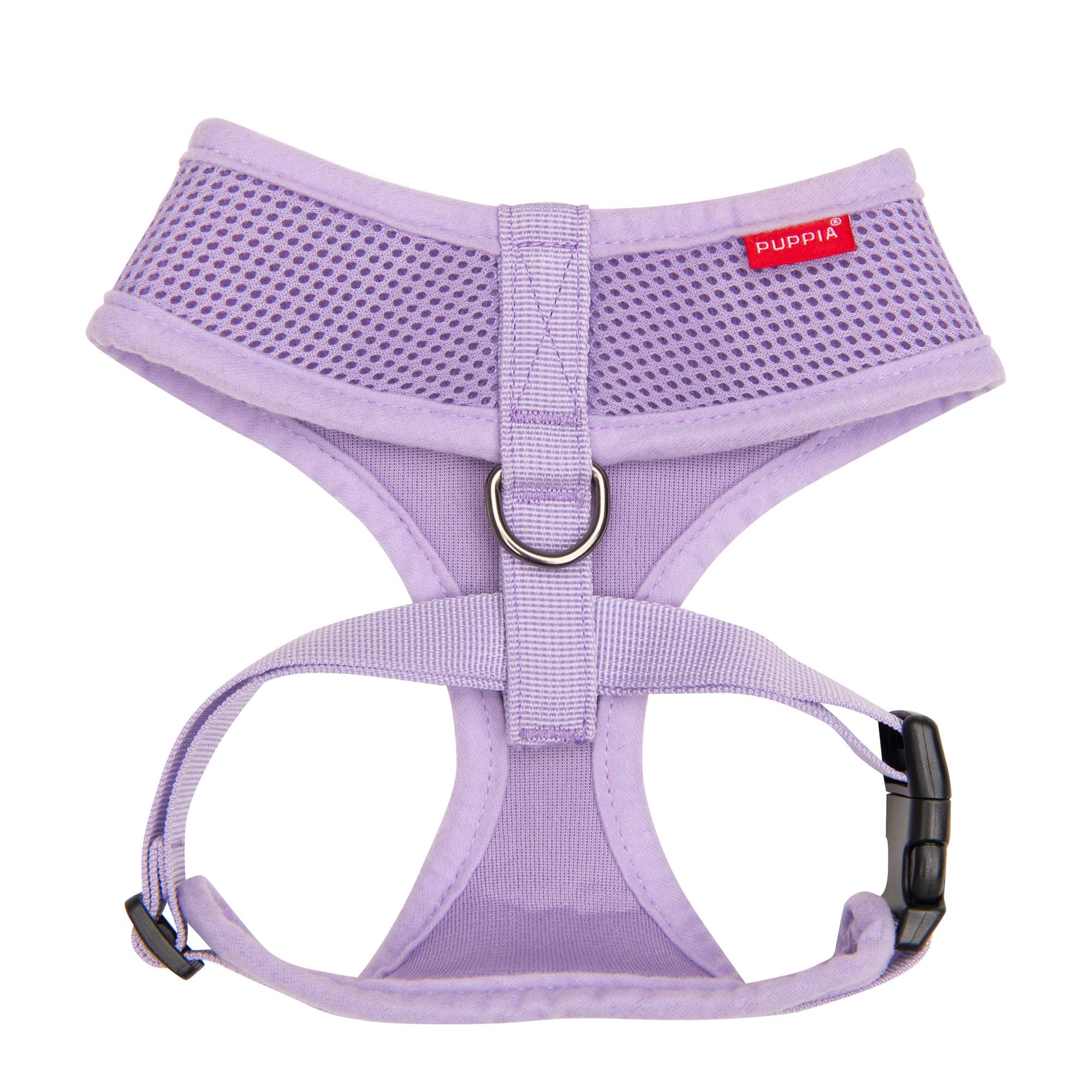 Puppia Soft Dog Harness No Choke Over-The-Head Triple Layered Breathable Mesh Adjustable Chest Belt And Quick-Release Buckle, Vi