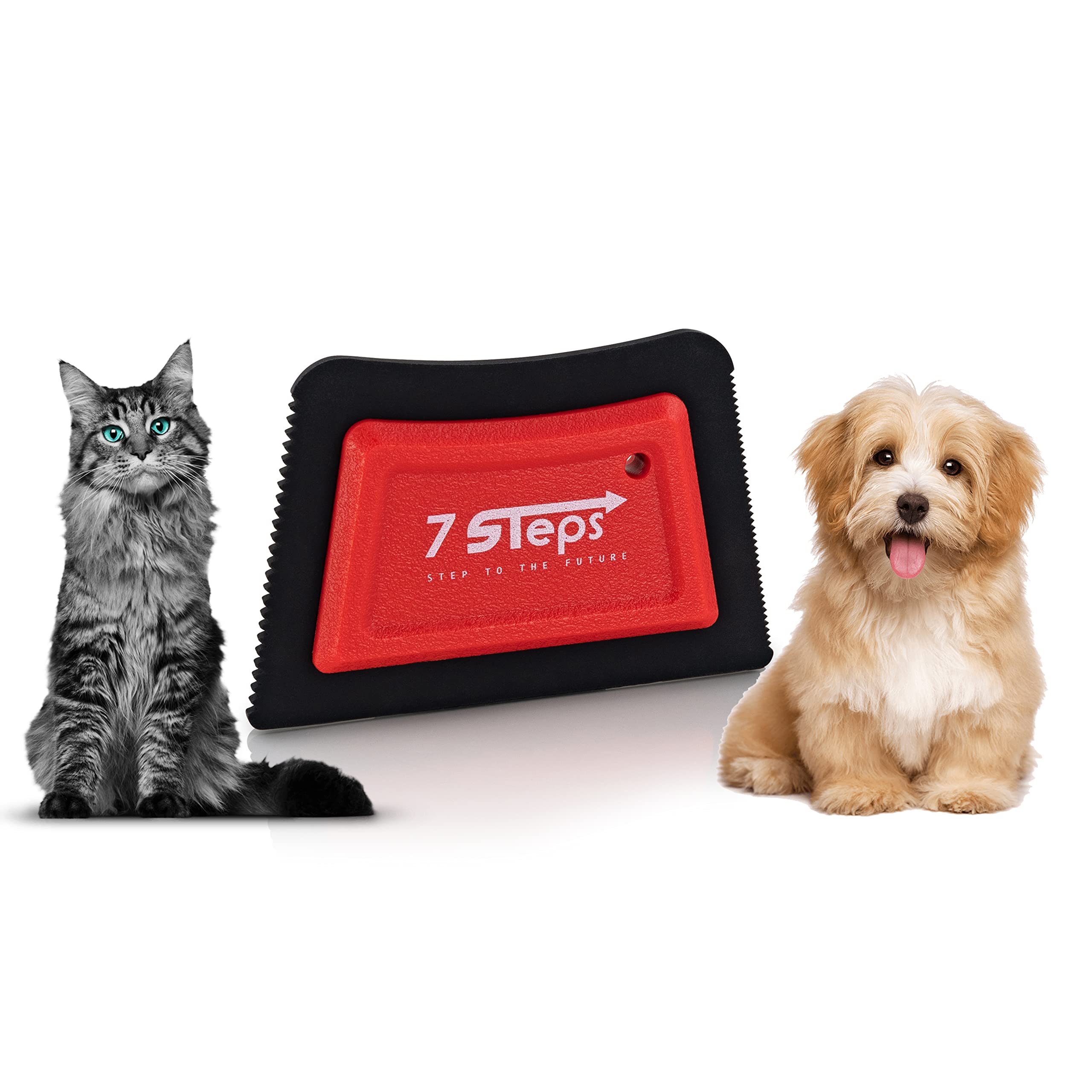 7 Steps - Mini Pet Hair Lint Fur Remover Detailer - Dog Cat Hair Remover - Auto Detailing Car Carpet Couch Furniture