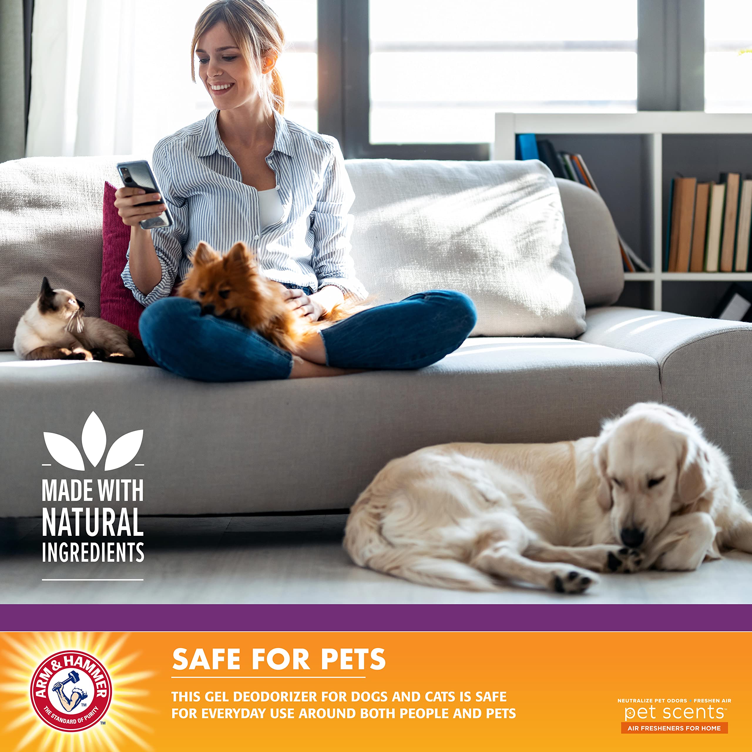 Arm & Hammer For Pets Scents Plug-In Scented Oil Refills In Lavender Fields, Arm And Hammer Room Deodorizer For Homes With Pets,