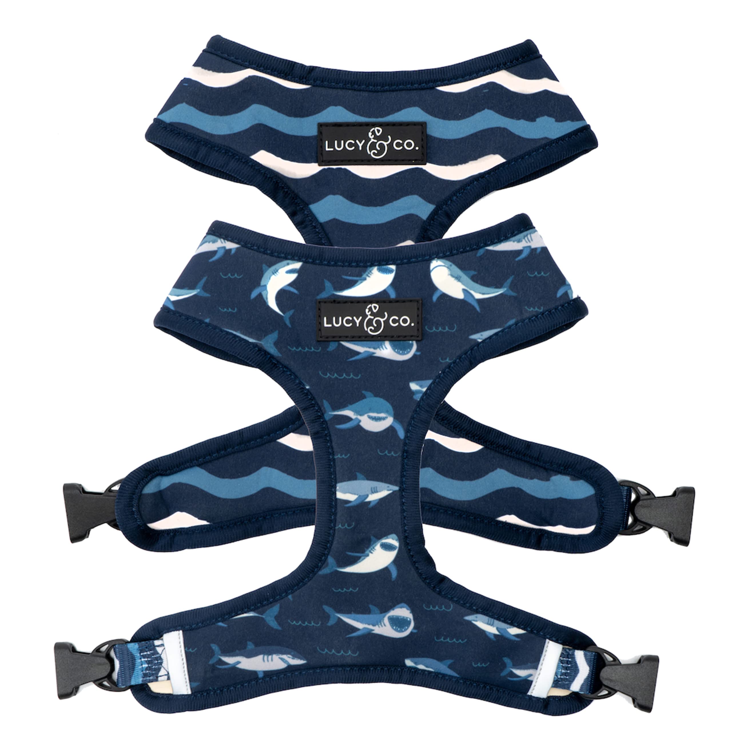 Reversible Dog Harness - Best Designer Pet Harnesses For Extra Small Medium Large Xl Dogs - Padded Adjustable Puppy Vest For Eas