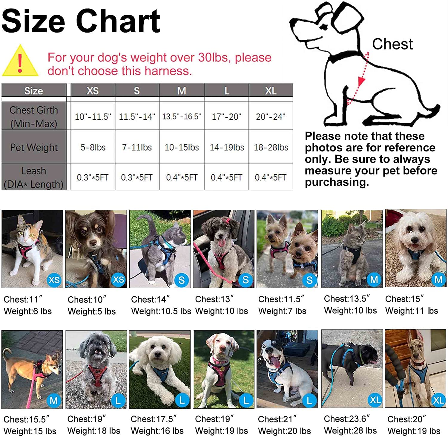 matilor Dog Harness Step-in Breathable Puppy Cat Dog Vest Harnesses for Small Medium Dogs Beige Checkered