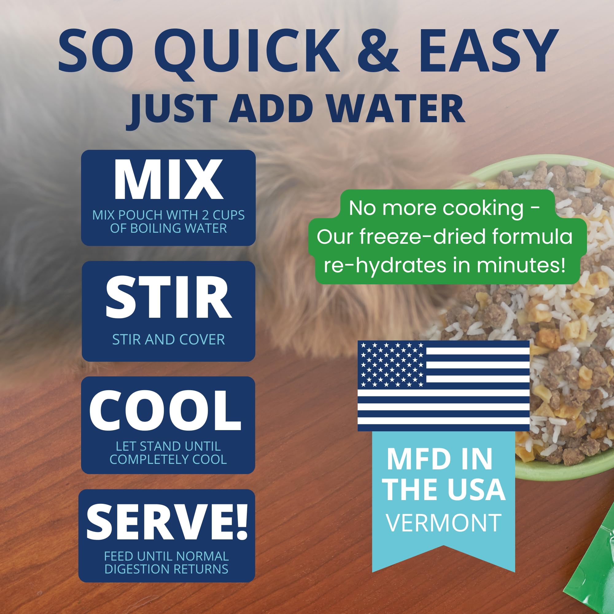 Under the Weather Bland Diet for Dogs | Easy to Digest for Sick Dogs |Always Be Ready| Contains Electrolytes - Natural Freeze Dr