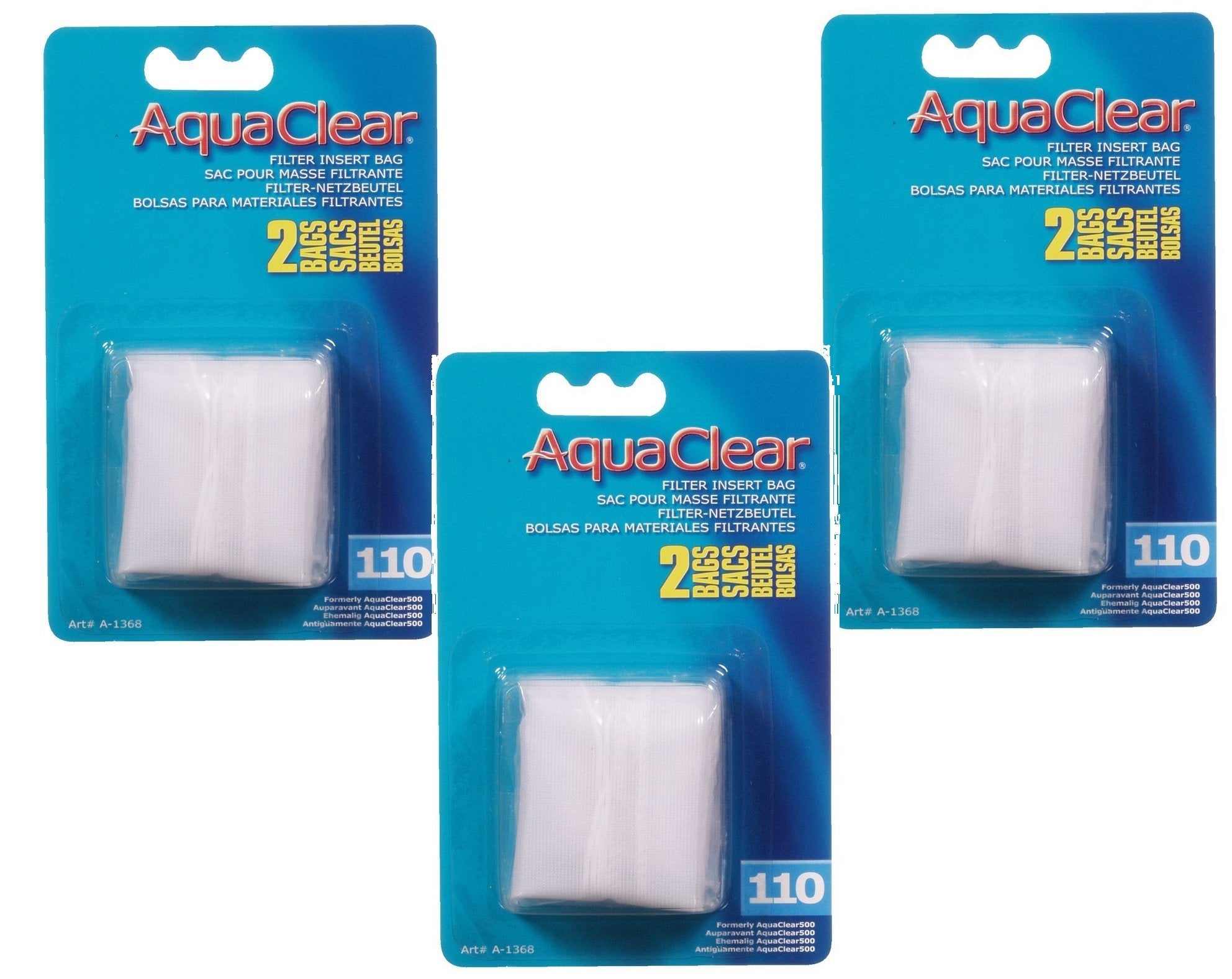 Aquaclear 110 Nylon Bags, Aquarium Filter Media Bags, 2-Pack, A1368