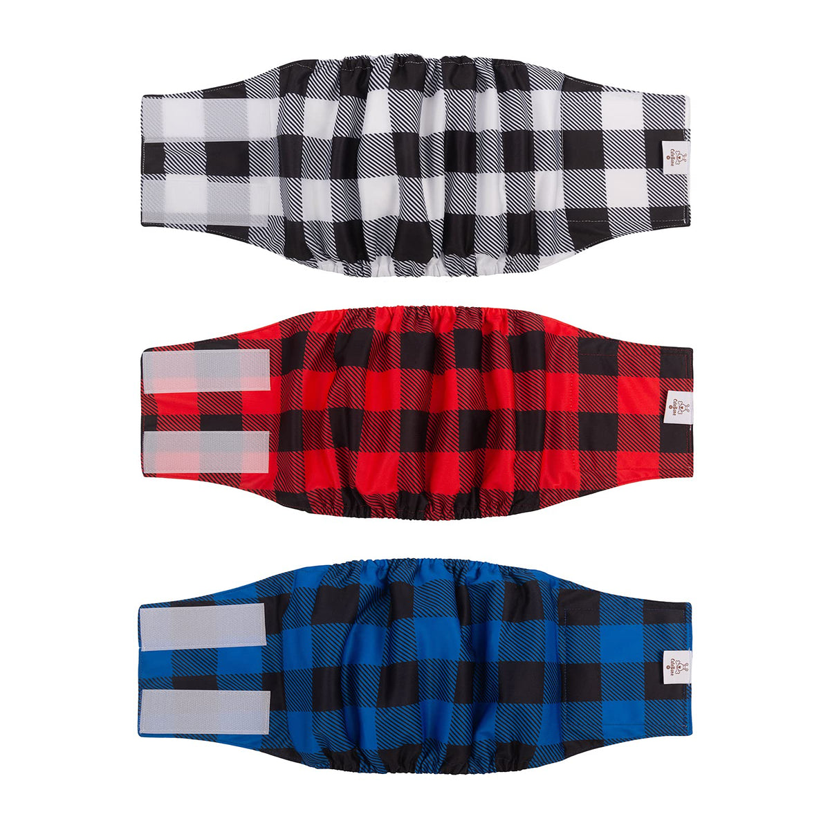 Cutebone Dog Diapers Male Washable Belly Band For Male Dogs Wraps 3Pcs A Pack Dm27M
