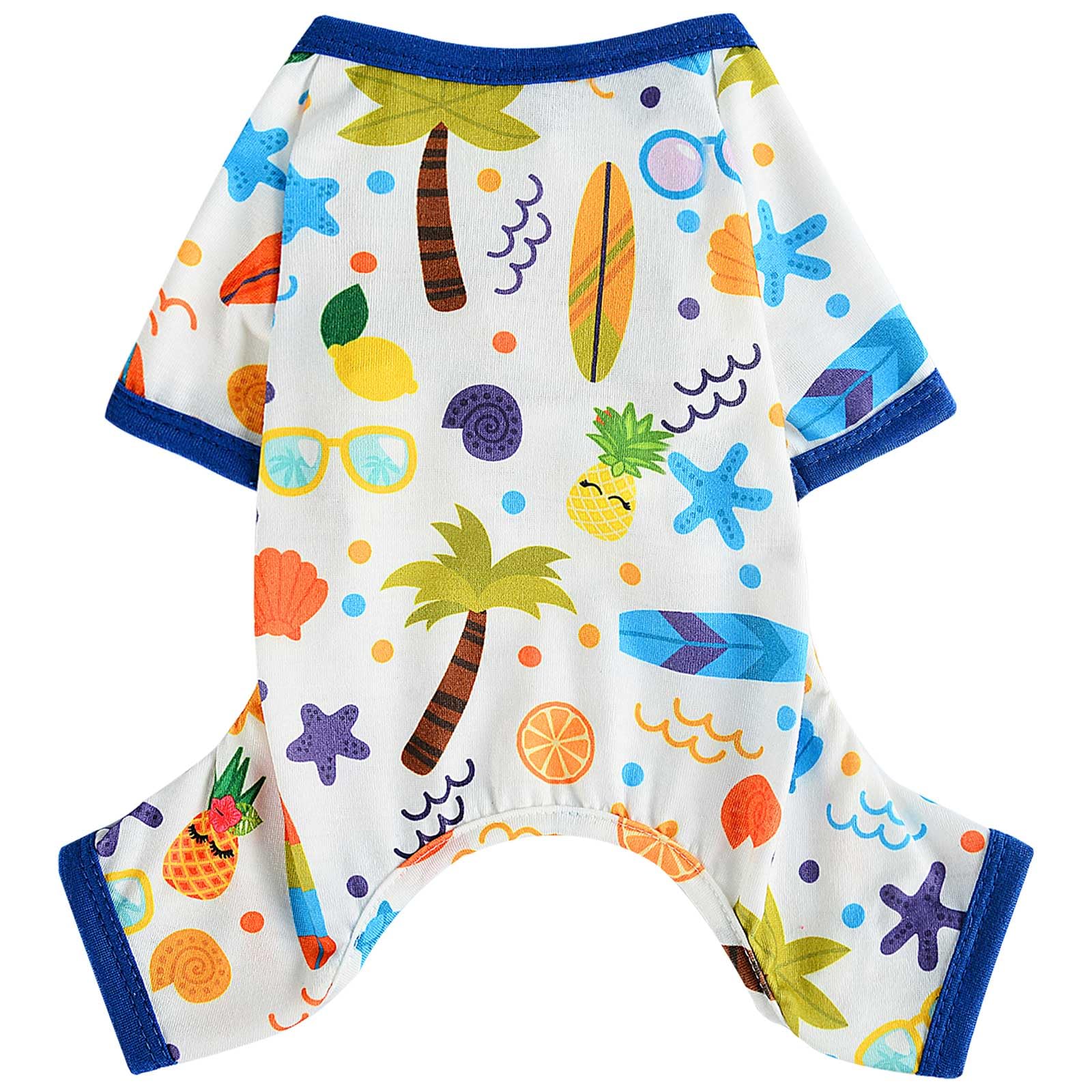 Dosuyi Dog Pajamas Spring Summer Pet Clothes For Small Dogs Girl Boy Soft Stretchy Puppy Clothes Cat Pjs Pet Jammies Outfit (San