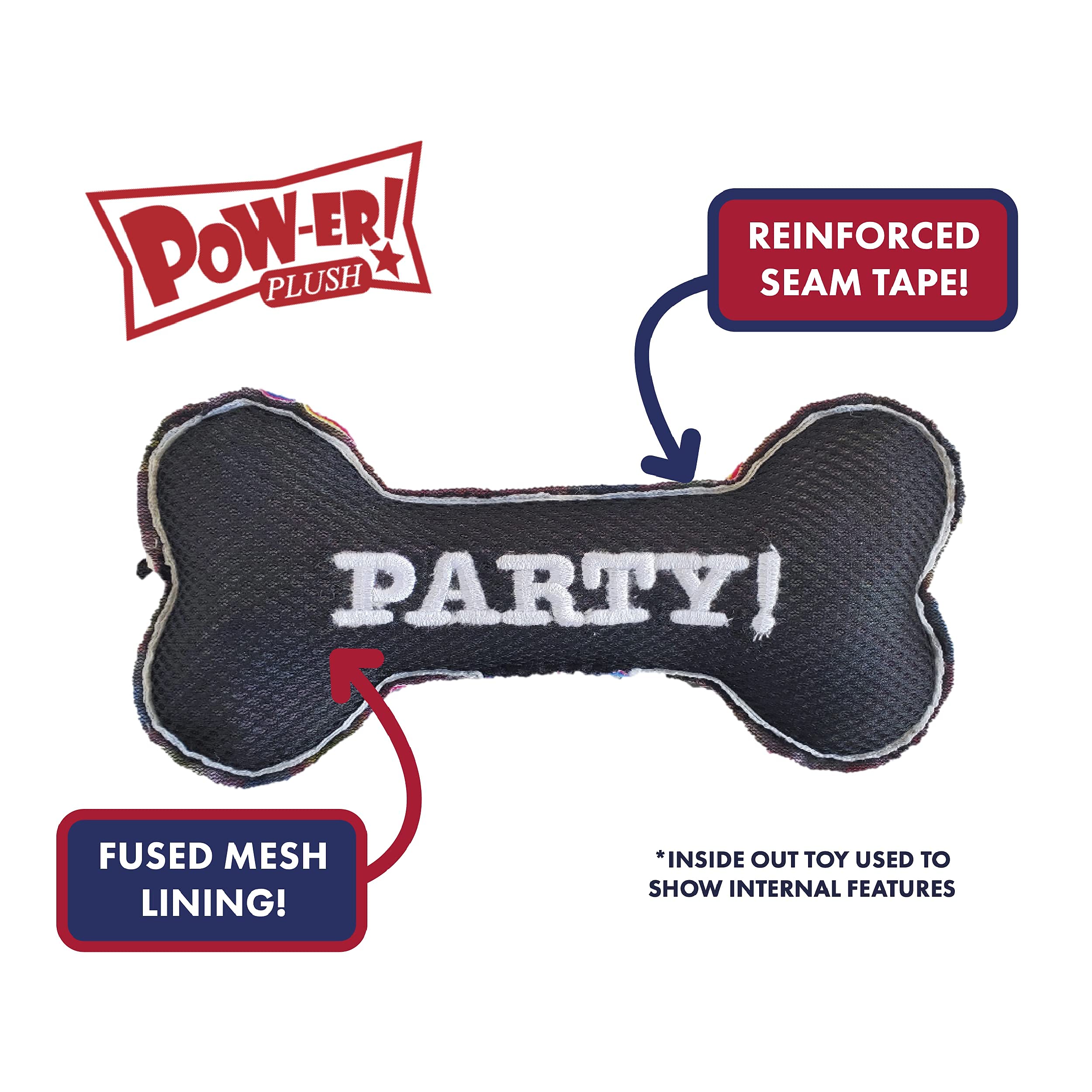 Huxley & Kent for Dogs - Margarita Loco (Small) - Power Plush Dog Toy with Squeaker - Funny Dog Toy - H&K Squeaky