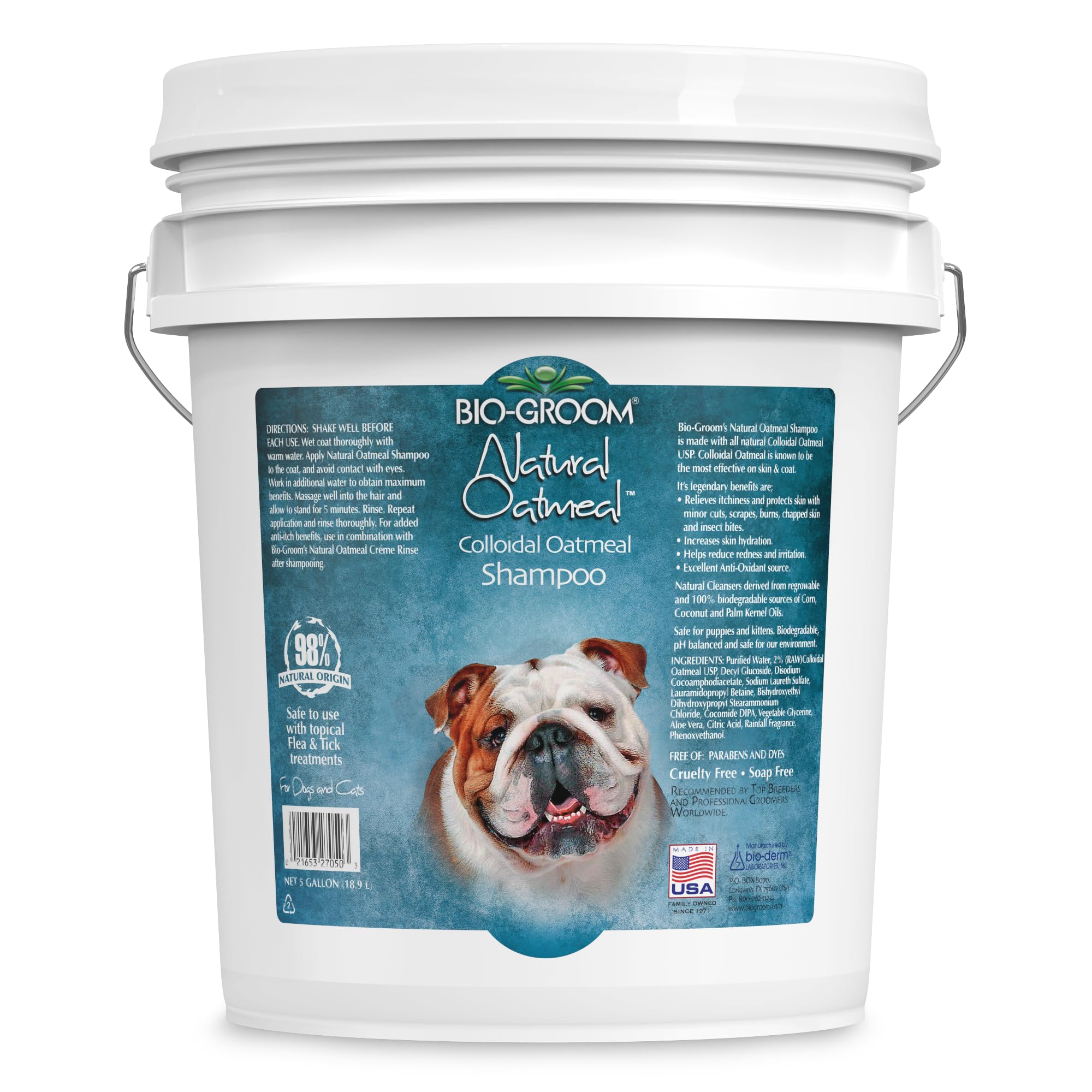 Bio-Groom Oatmeal Dog Shampoo - For Allergies And Itching, Cruelty-Free, Dog Bathing Supplies, Puppy Shampoo For Sensitive Skin,
