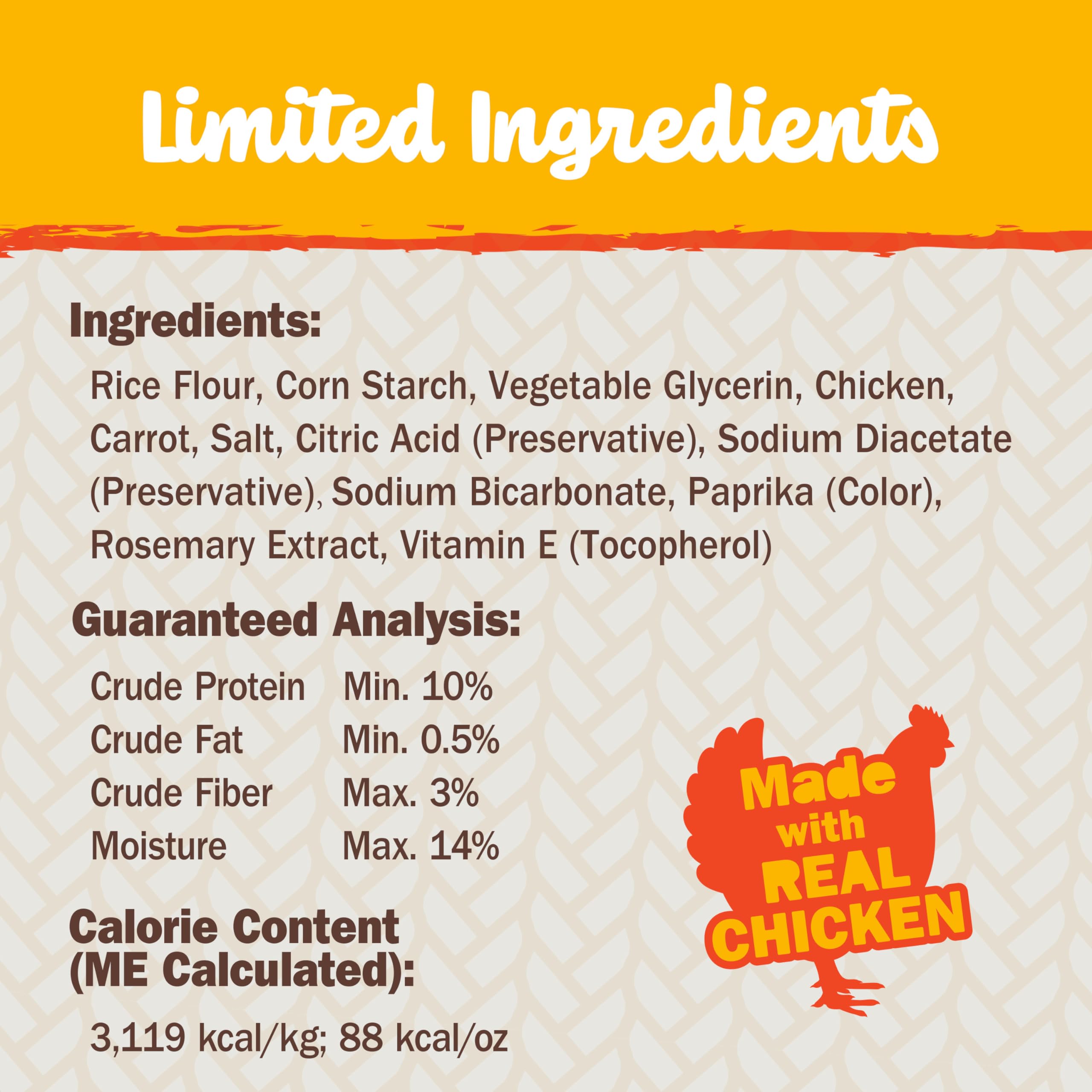 Cadet Chewalicious Chewy N Crunchy Spiral Dog Treats, Limited Ingredient, Rawhide-Free, Long-Lasting Chews for Dogs Made with R