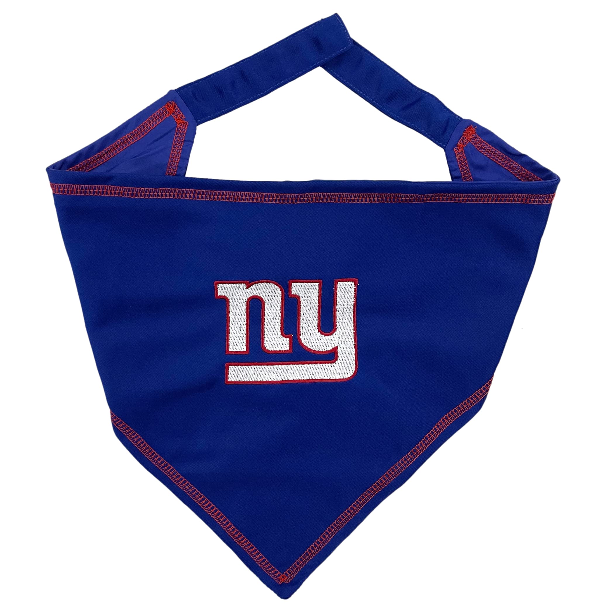 Nfl New York Giants Tie Bandana, Small/Medium. Dog Bandana Scarf Bib For Pet Cat Dog. The Ultimate Game-Day, Party Bandana