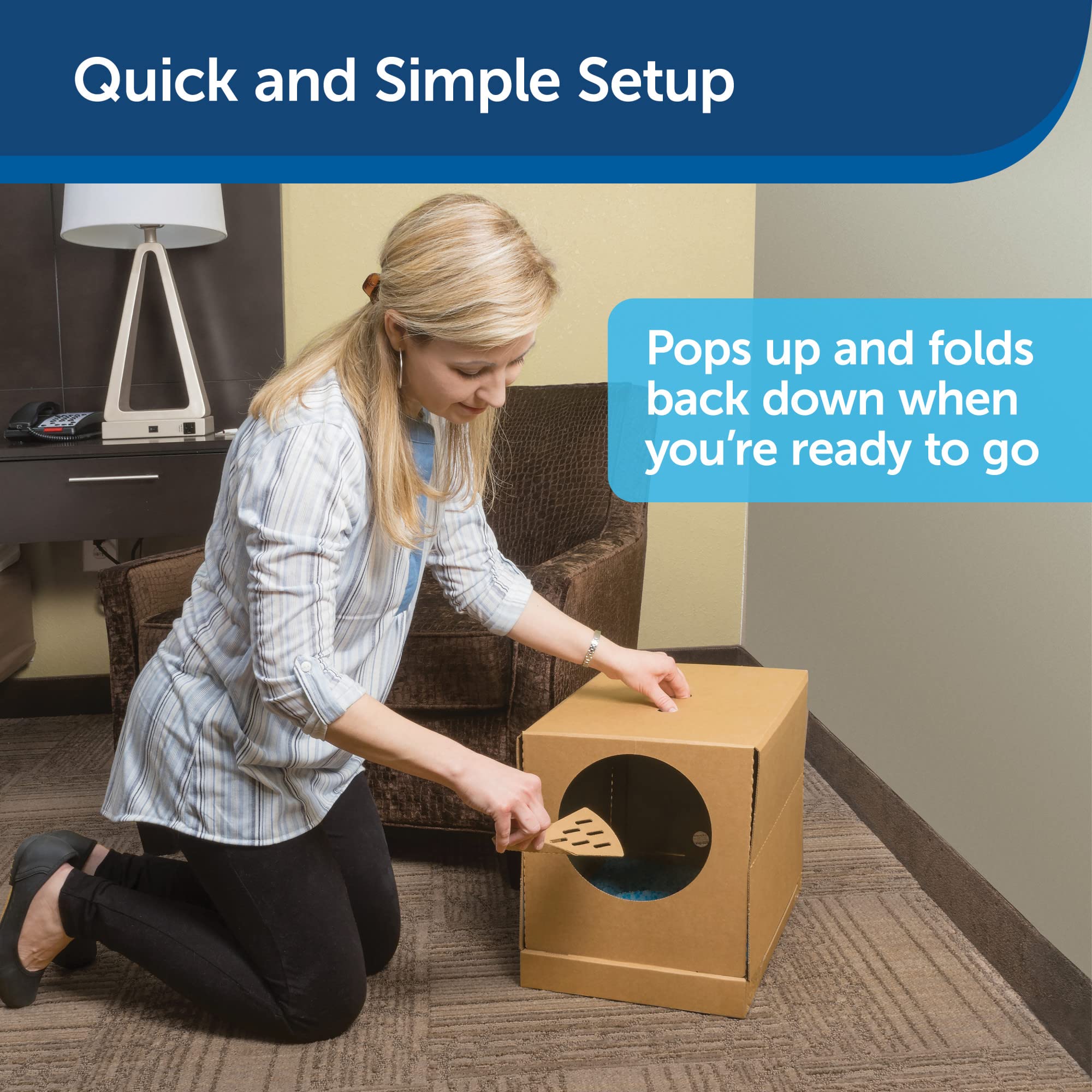 Petsafe Disposable Cat Litter Box - Collapsible Covered Design For Travel - From The Makers Of Scoopfree Self Cleaning Litter Bo