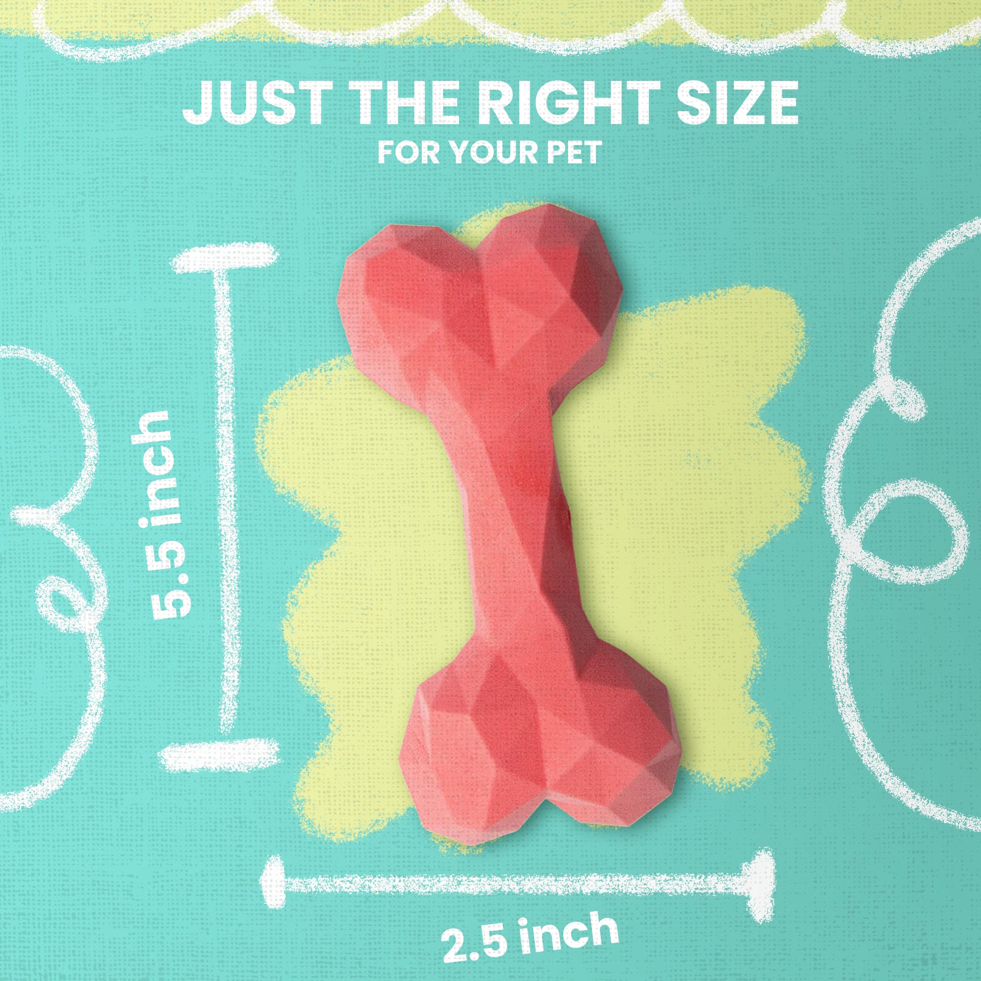 Snugarooz Snugz Craft Dog Toy – Pink - 6.5 Inch Durable Chew Toy For Dogs - Eco Friendly - Aids Dental Health - Ideal For Small Dogs & Puppies