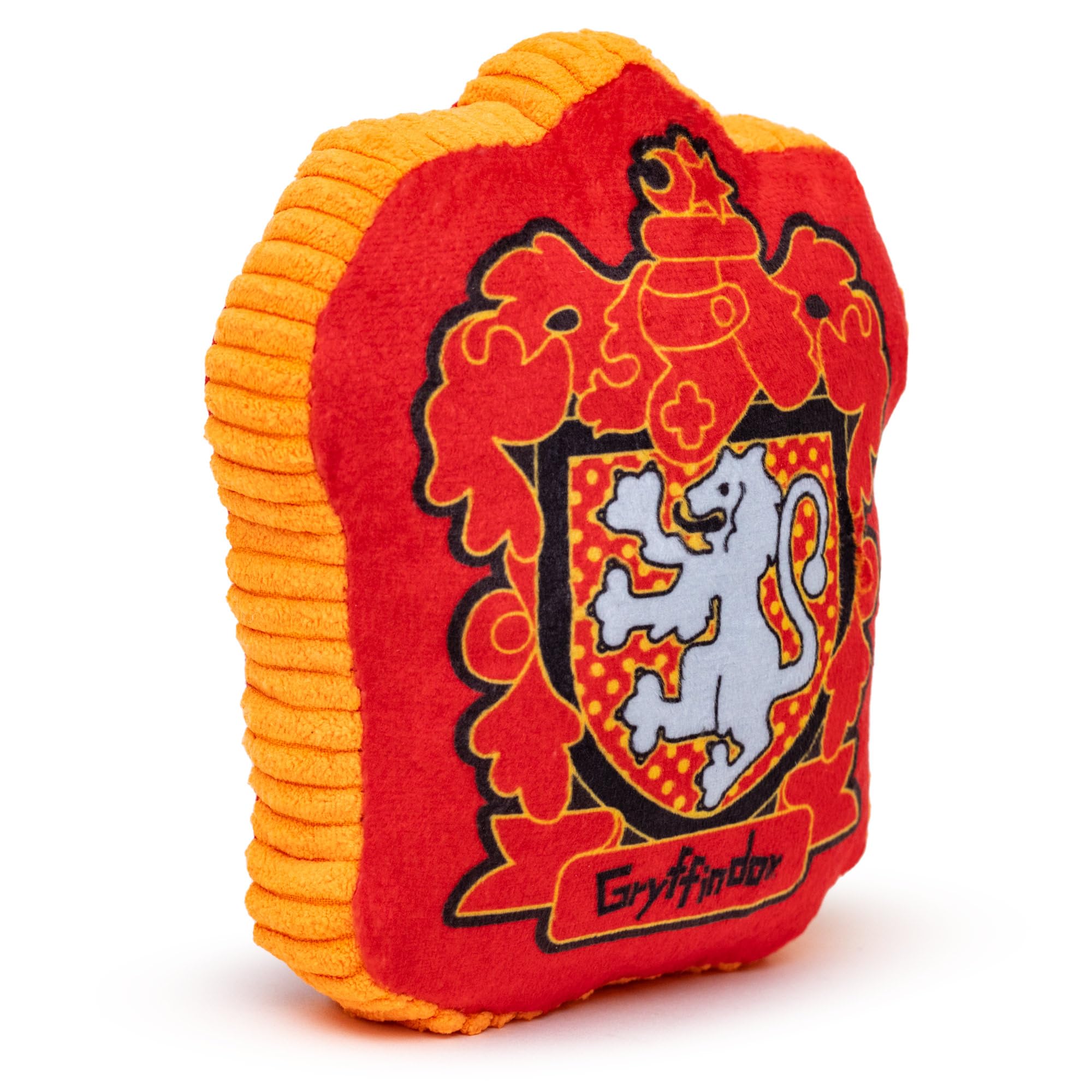 Buckle-Down The Wizarding World Of Harry Potter Dog Toy, Gryffindor Lion Crest Pet Toy, Plush