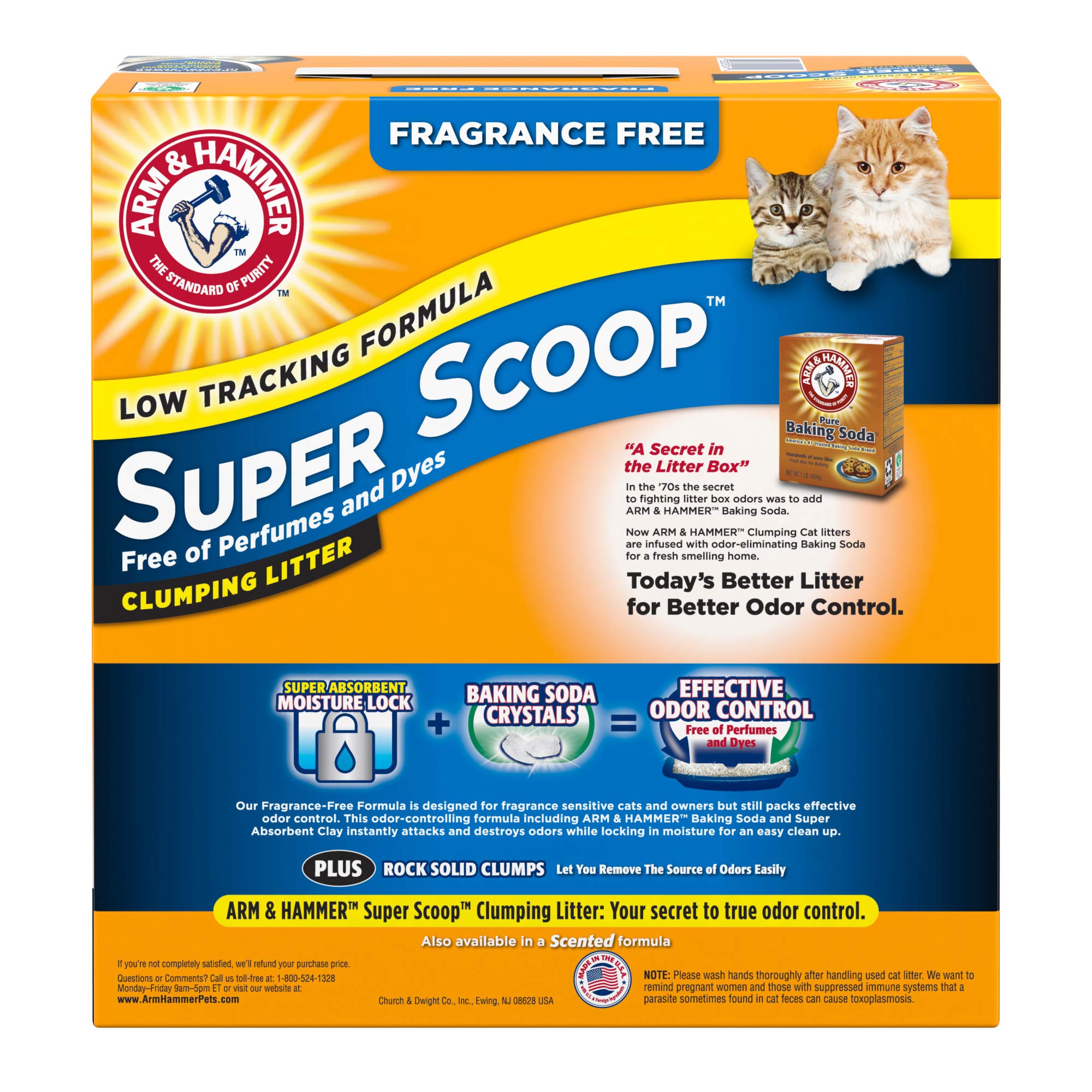 Arm & Hammer Super Scoop Litter, Unscented, 20 Lbs