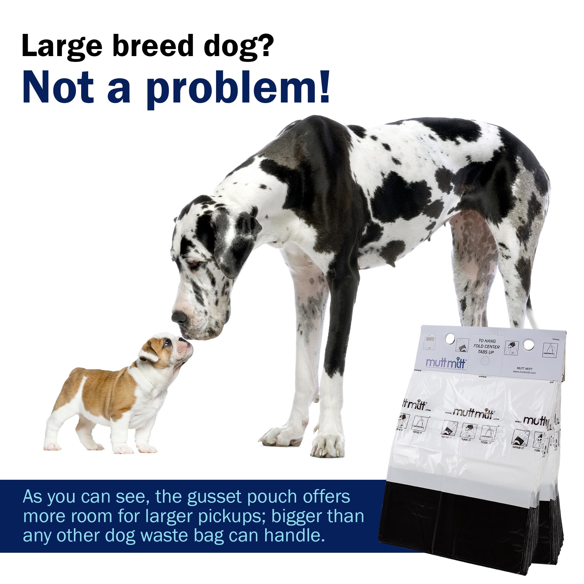 Mutt Mitt 2-Ply Dog Waste Pick-Up Bags Dispense-A-Mitt - 200 Dog Waste Bags In A Wall Mountable Box.